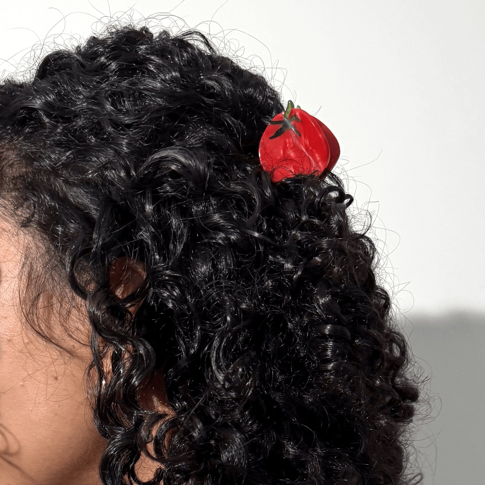 Mini Tomato Hair Claw Clip