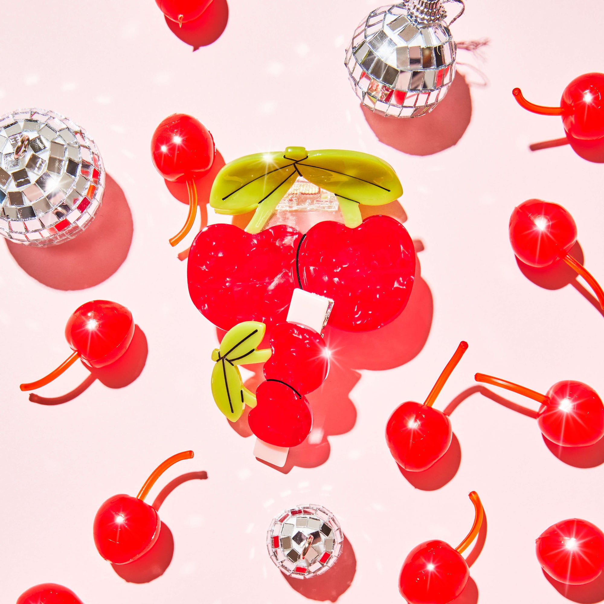 Large Maraschino Cherries Hair Claw Clip