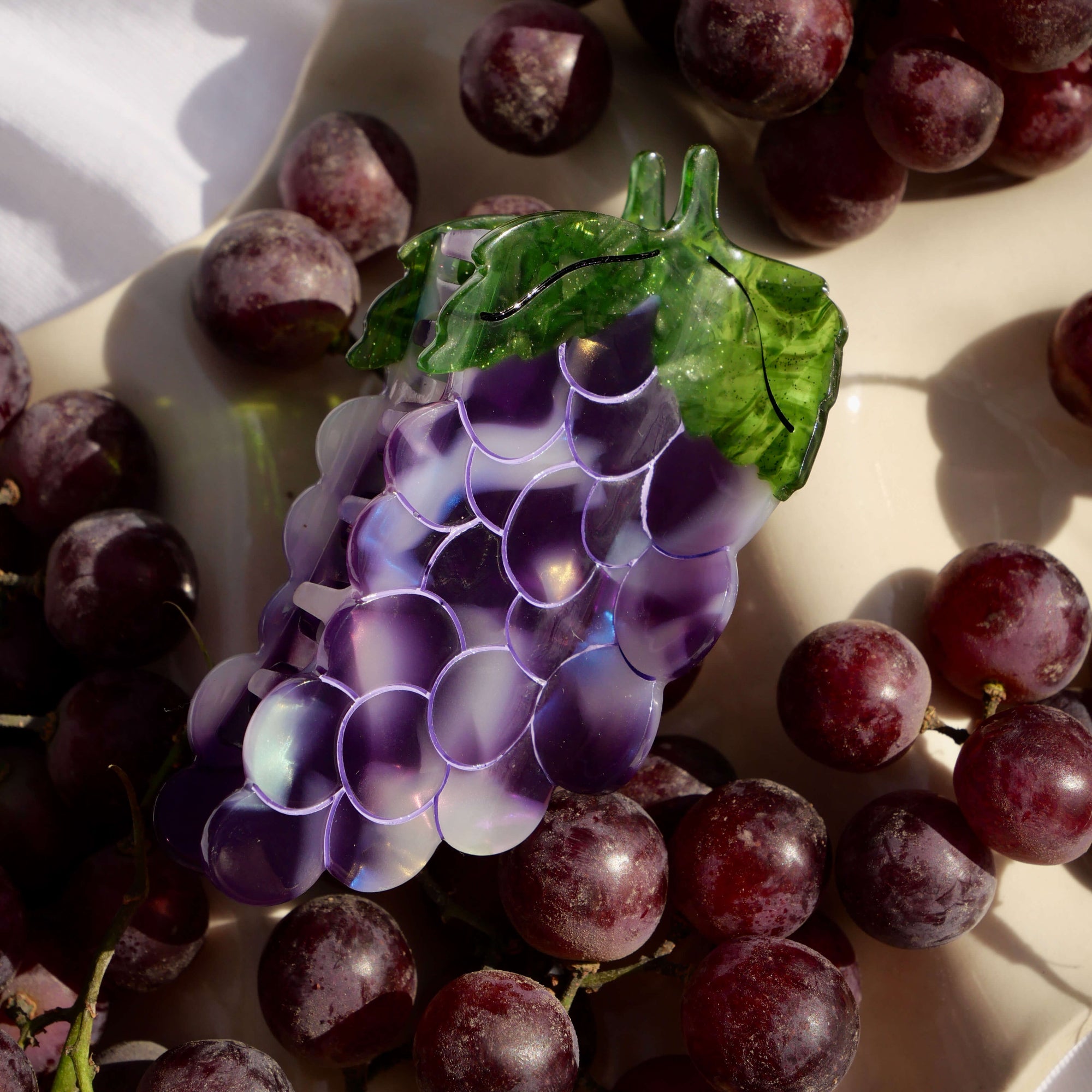 Large Grapes Hair Claw Clip