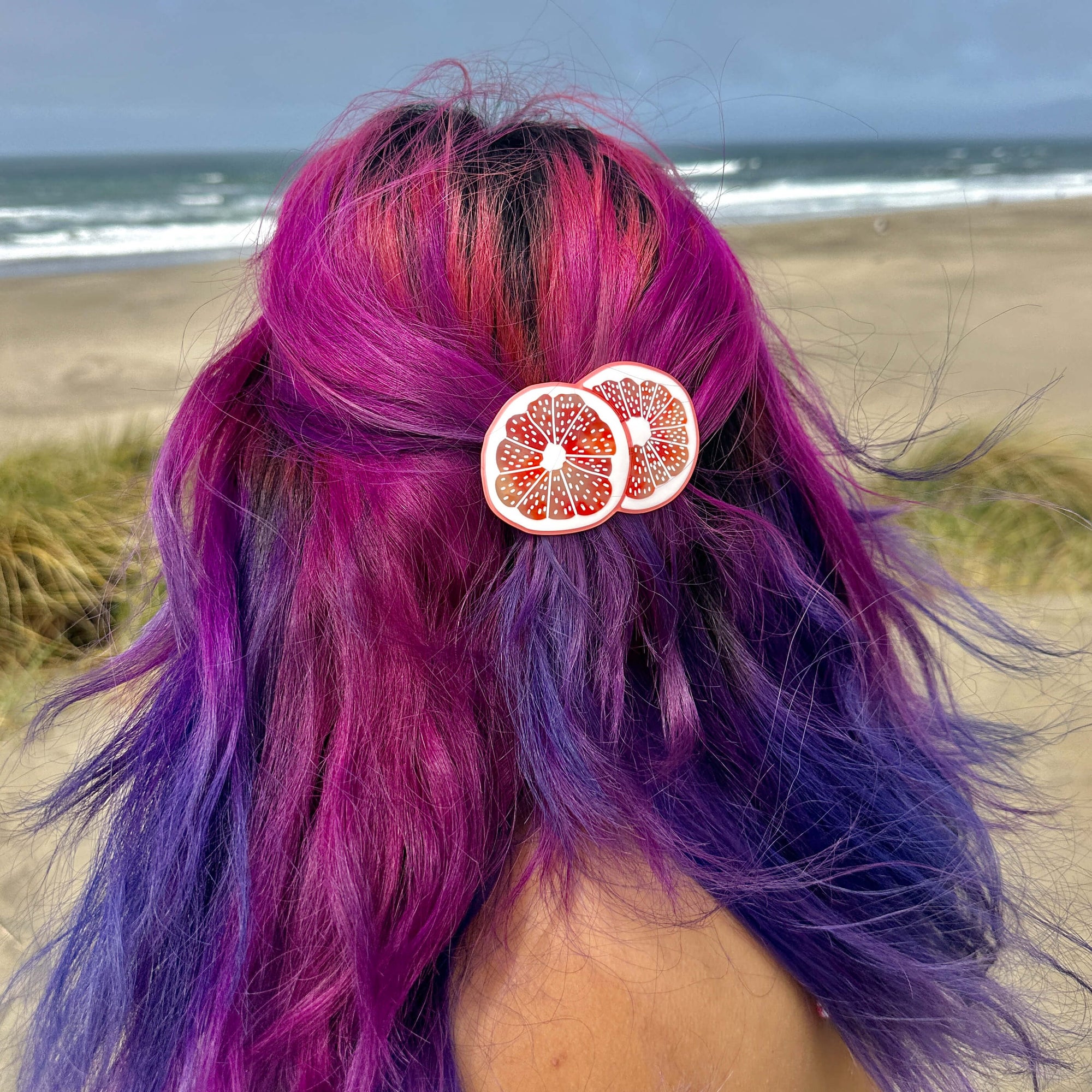 Grapefruit French Barrette