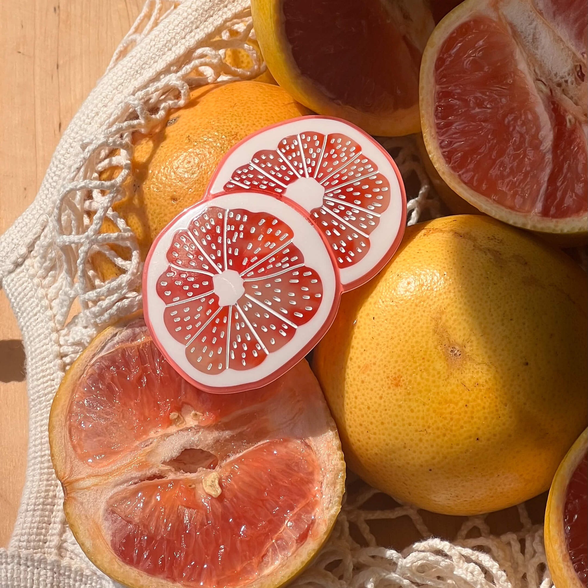 Grapefruit French Barrette