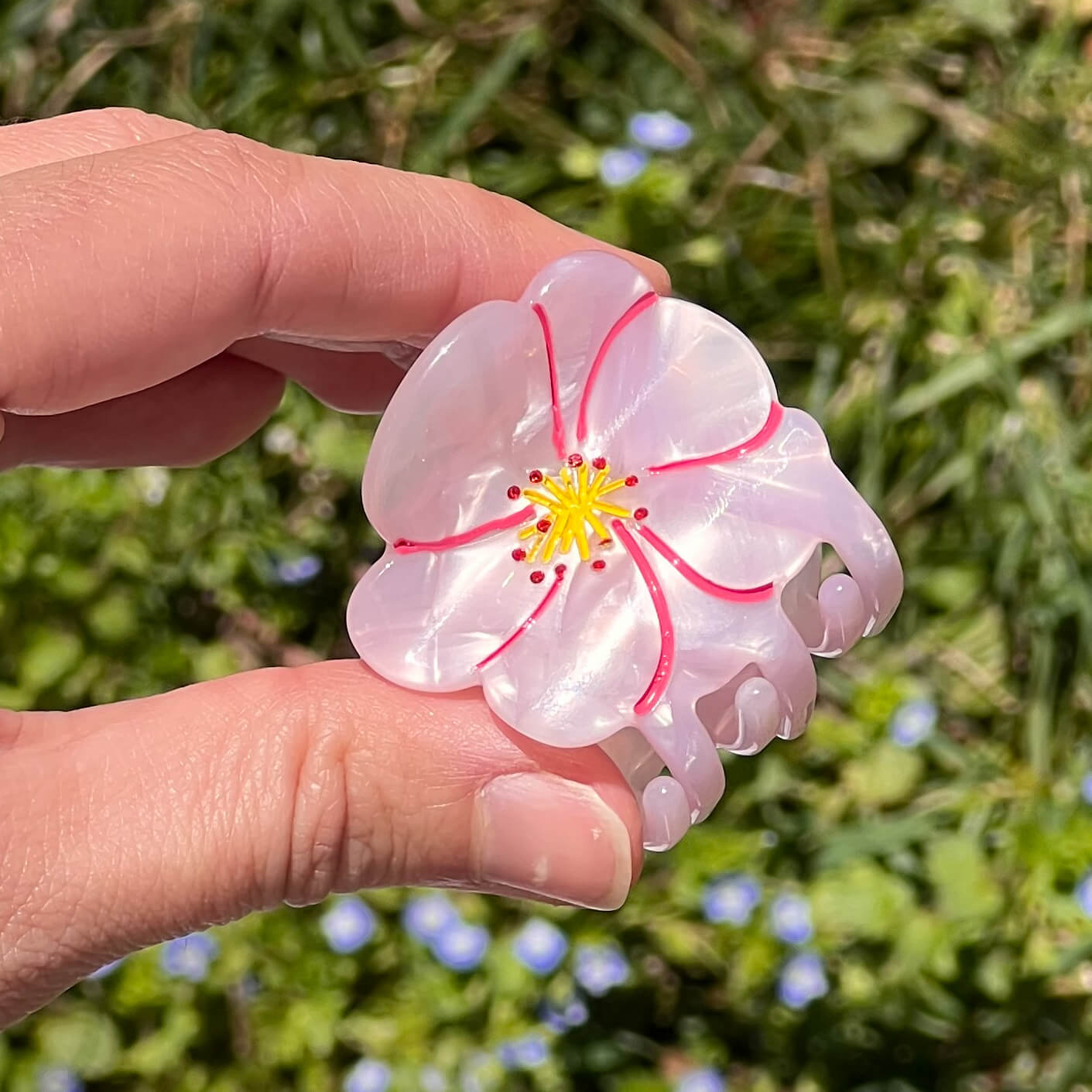 Mini Cherry Blossom Hair Claw Clip