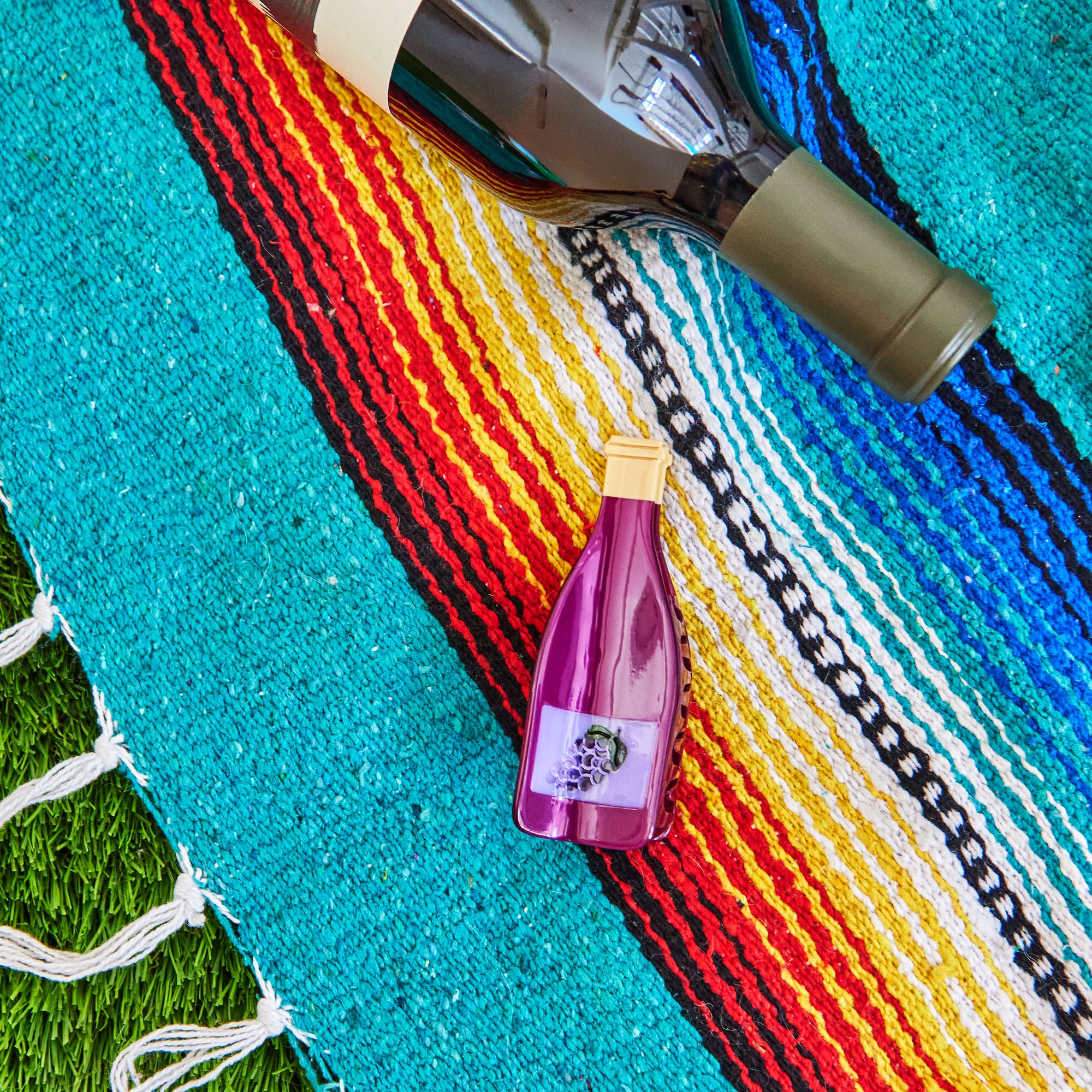 Large Red Wine Bottle Hair Claw Clip