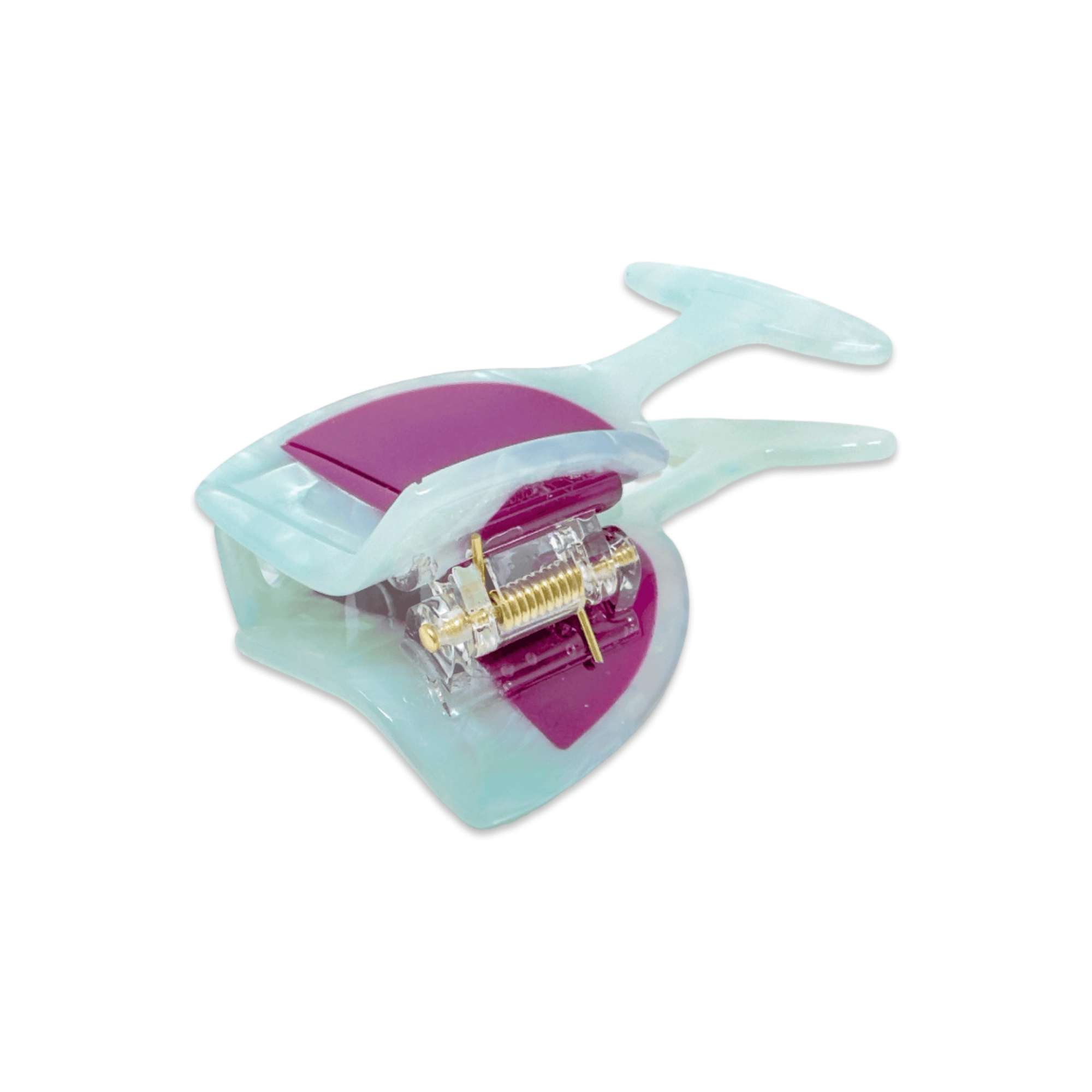 Midi Red Wine Glass Hair Claw Clip