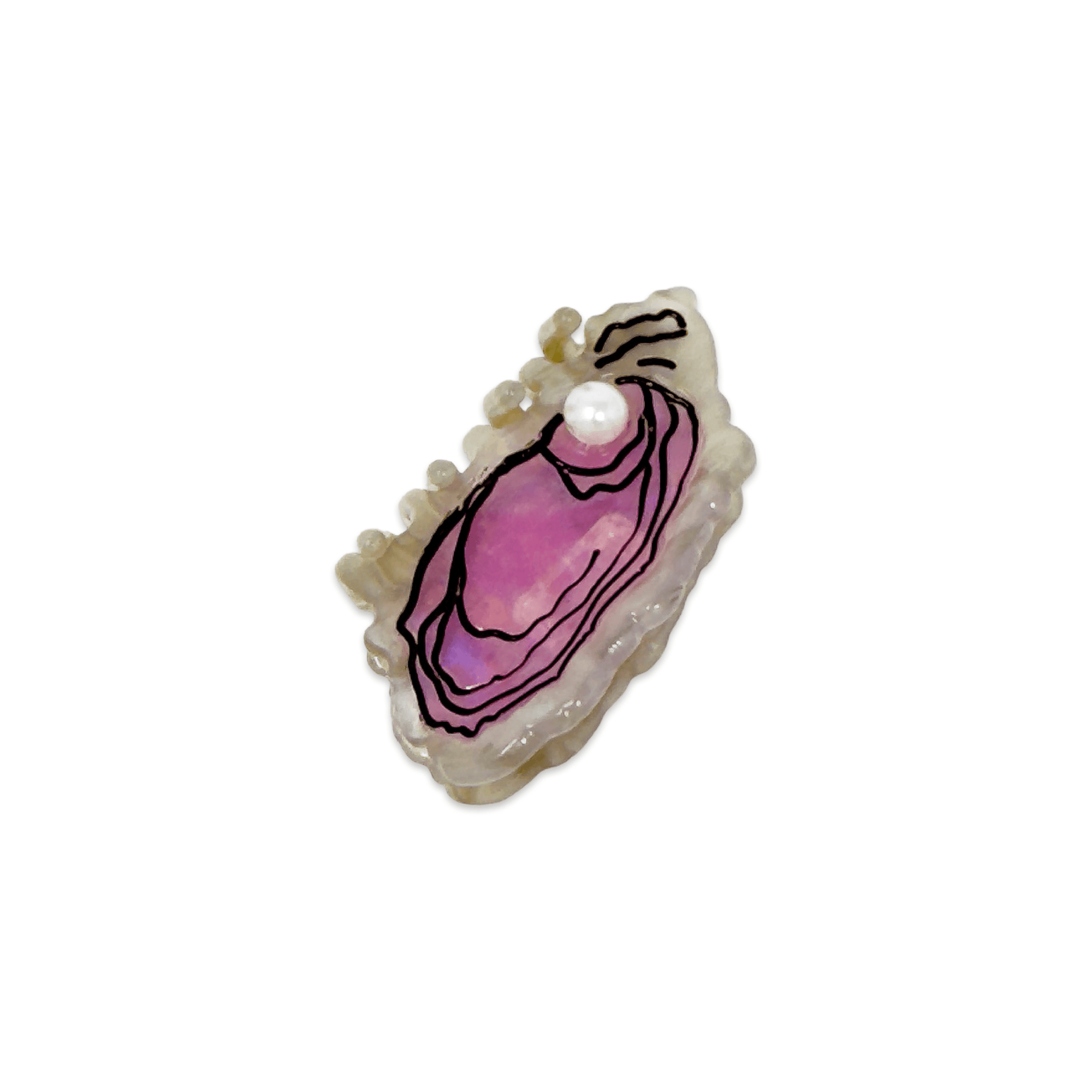 Mini Oyster Hair Claw Clip