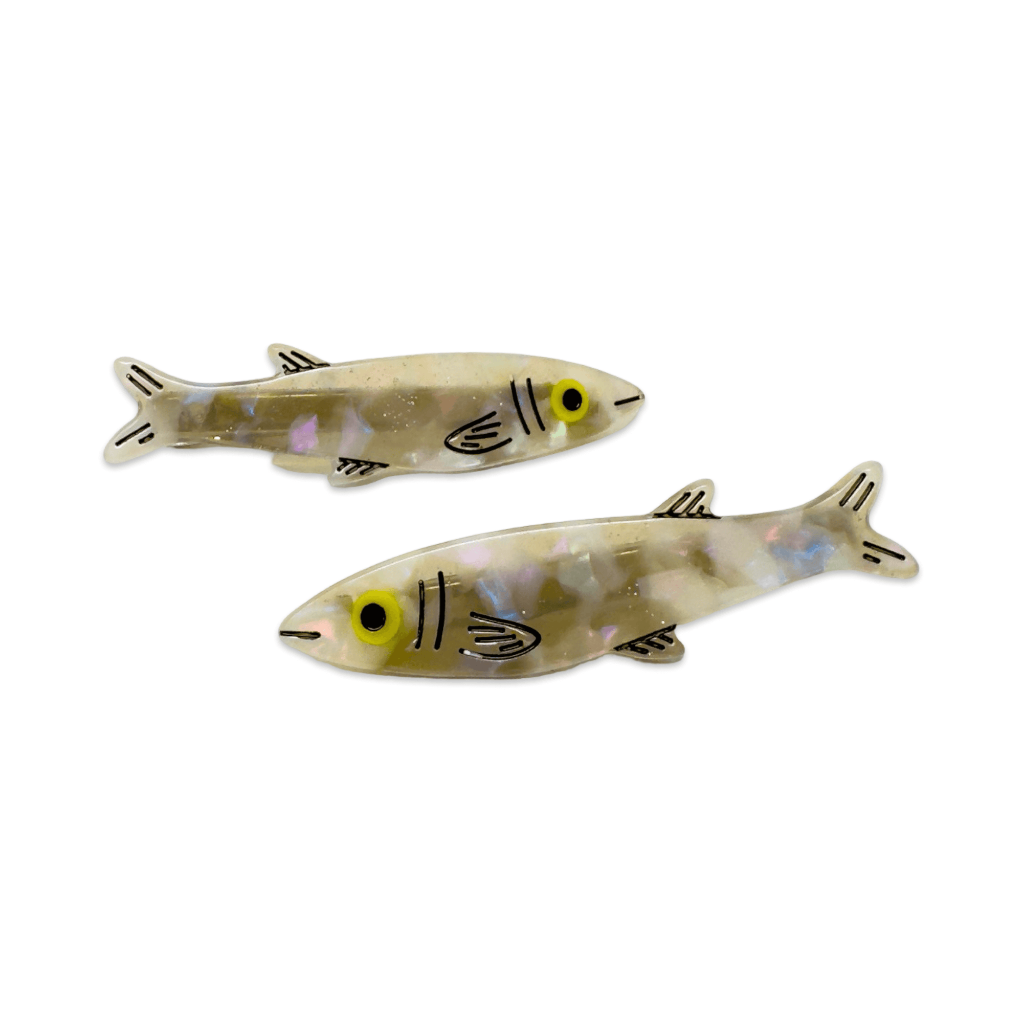 Sardine Alligator Hair Clip Set