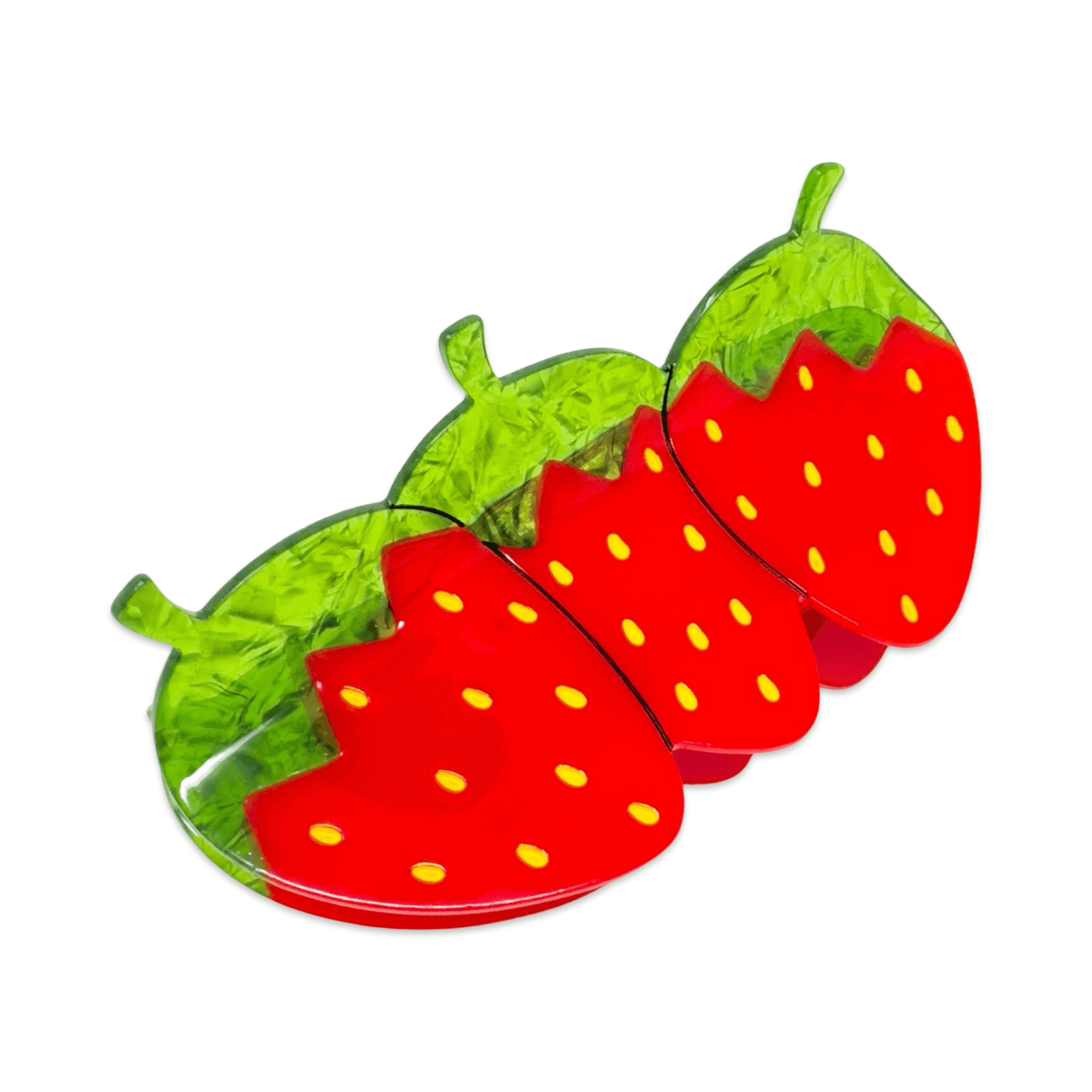 XL Red Strawberry Hair Claw Clip