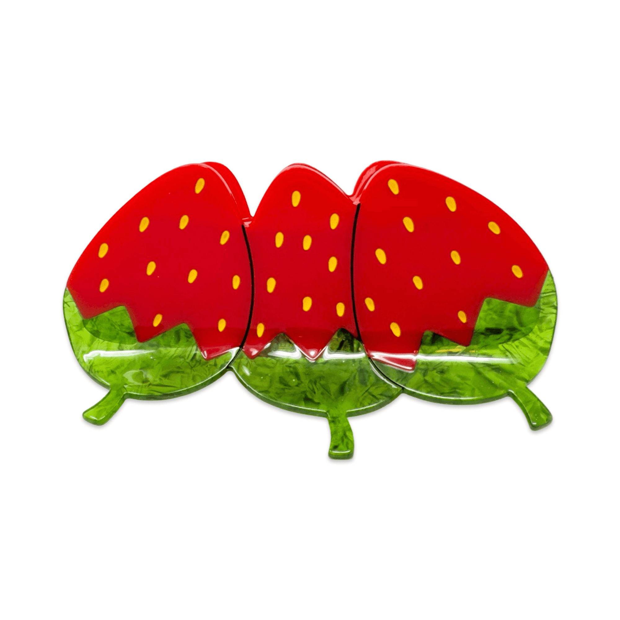 XL Red Strawberry Hair Claw Clip