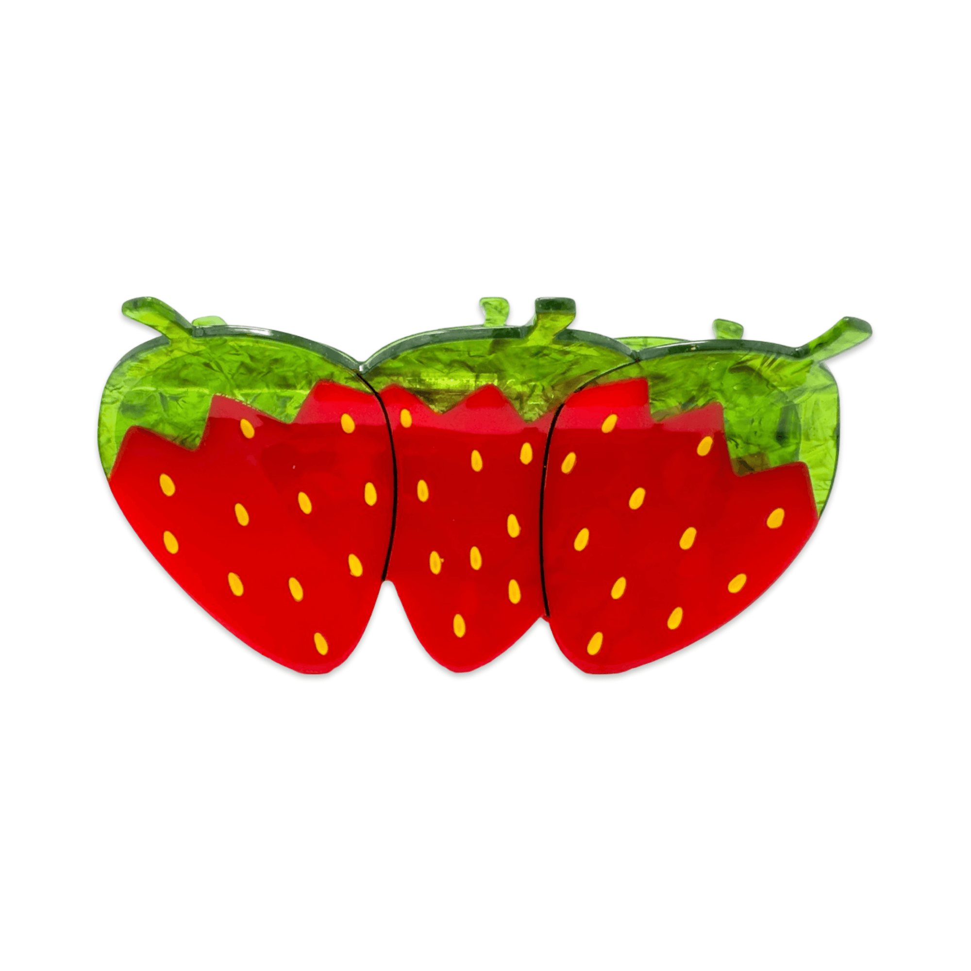XL Red Strawberry Hair Claw Clip