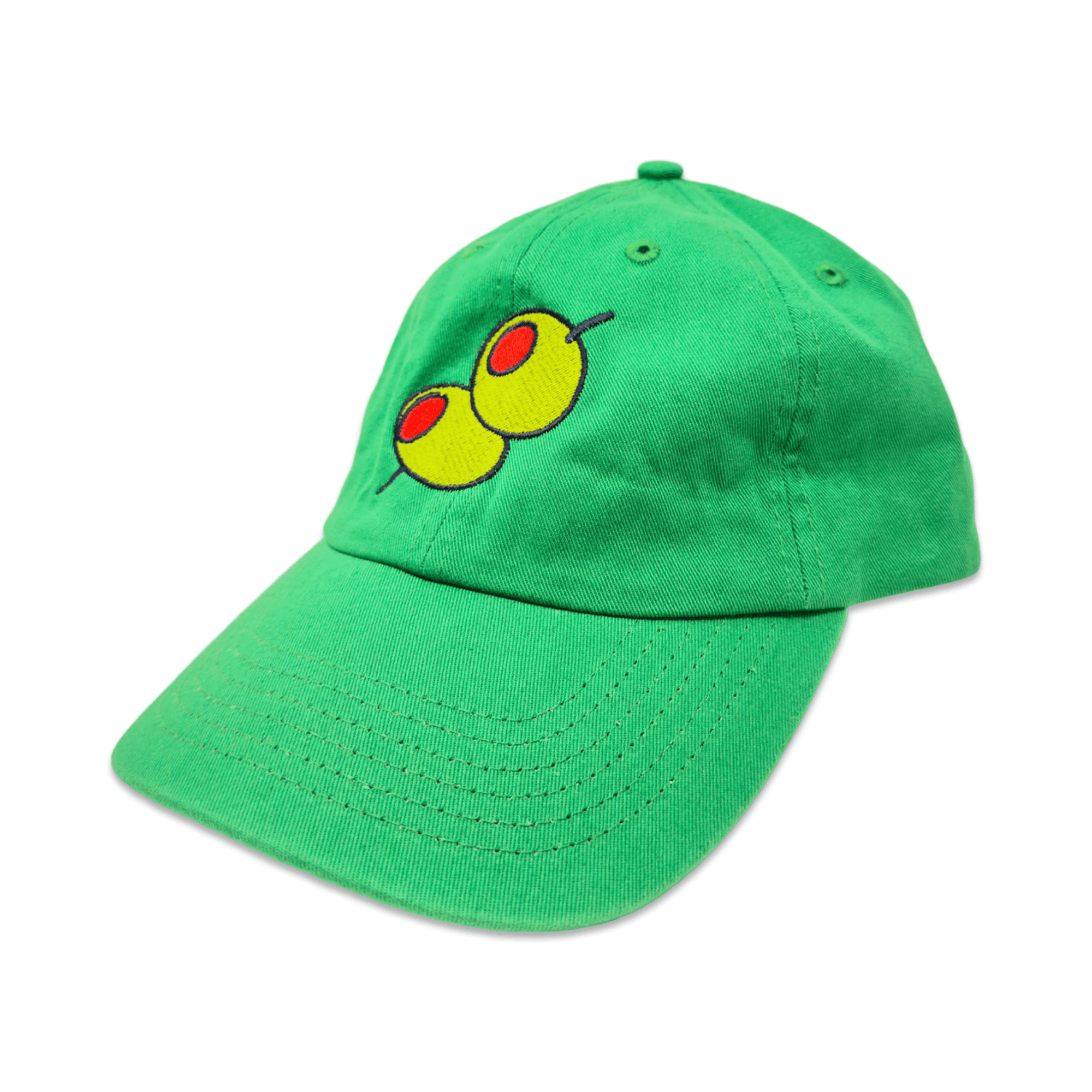 Olive Embroidered Hat