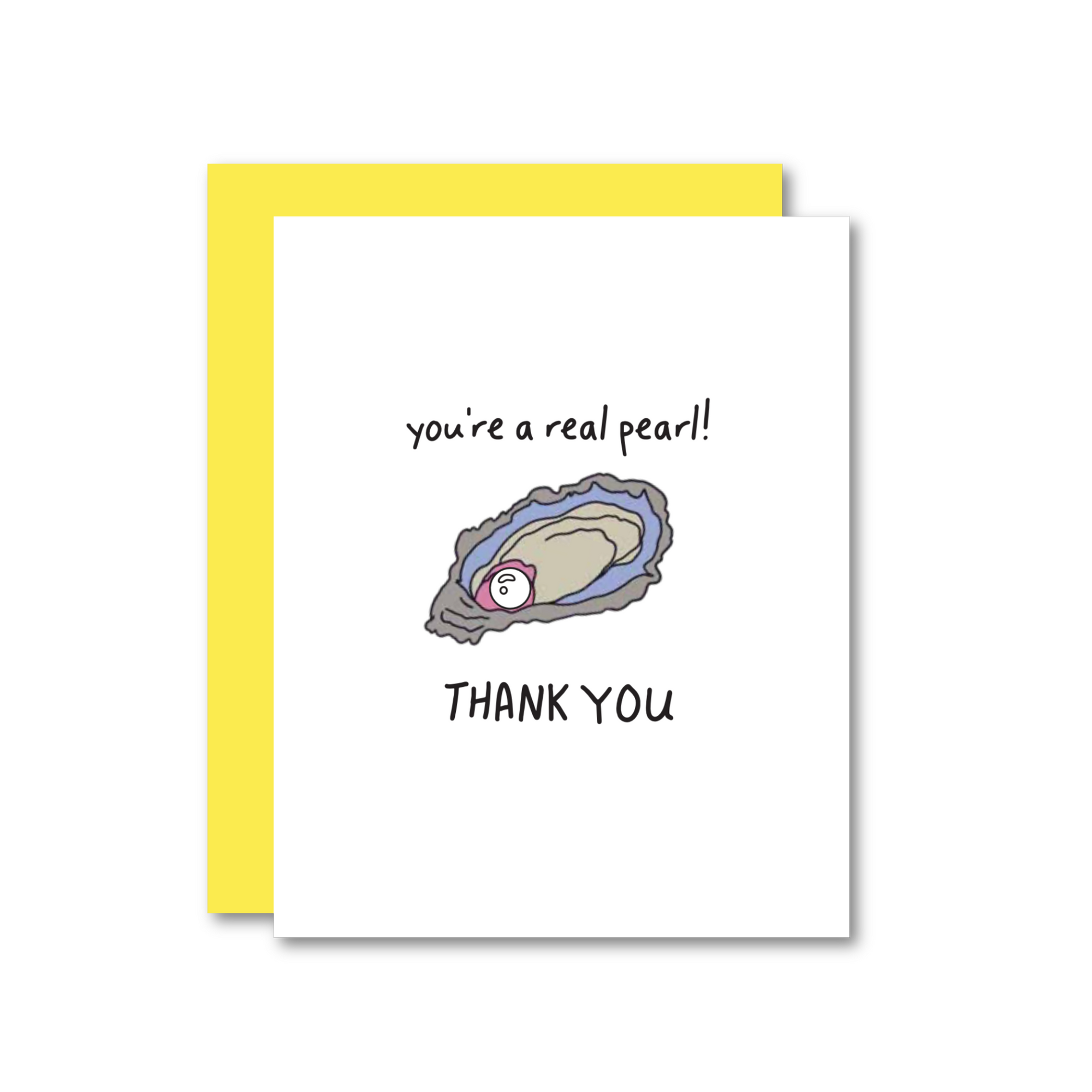 Thank You Pearl Risograph Card