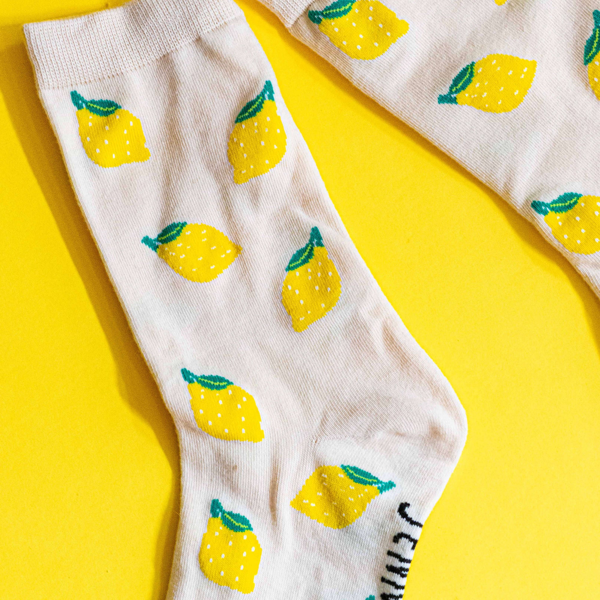 Lemon Crew Socks