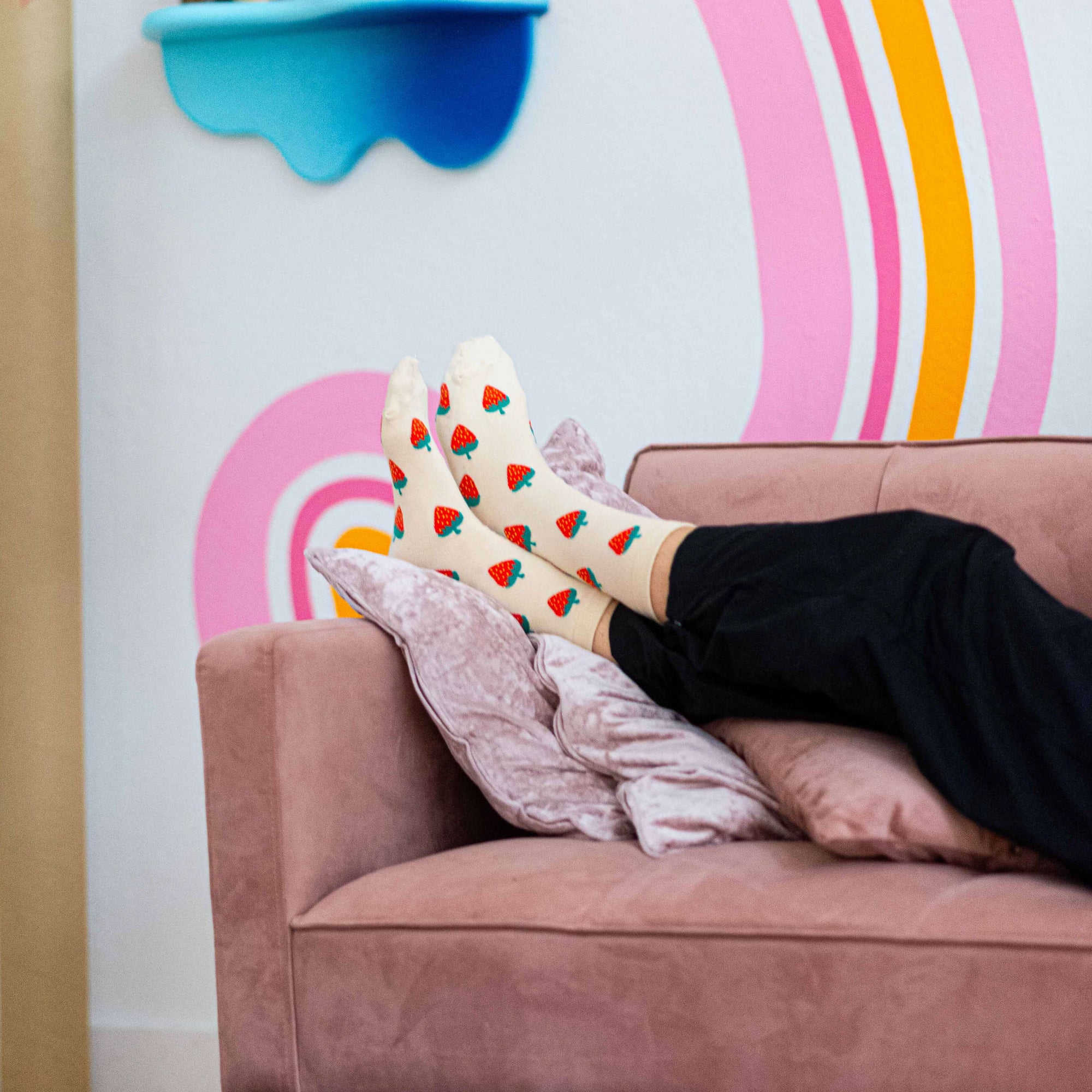 Strawberry Crew Socks