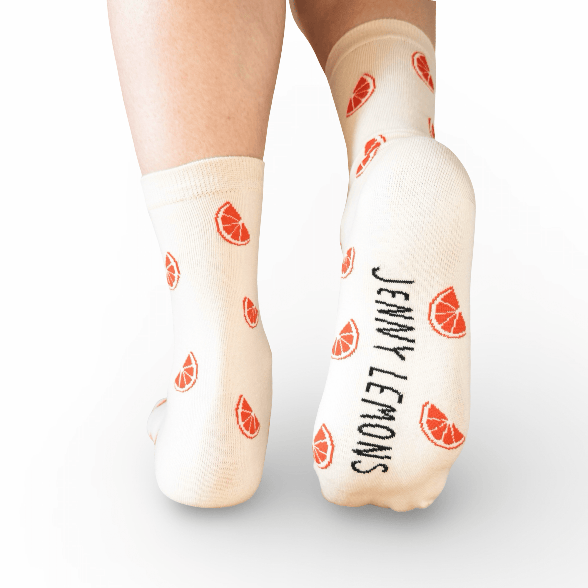 Grapefruit Crew Socks