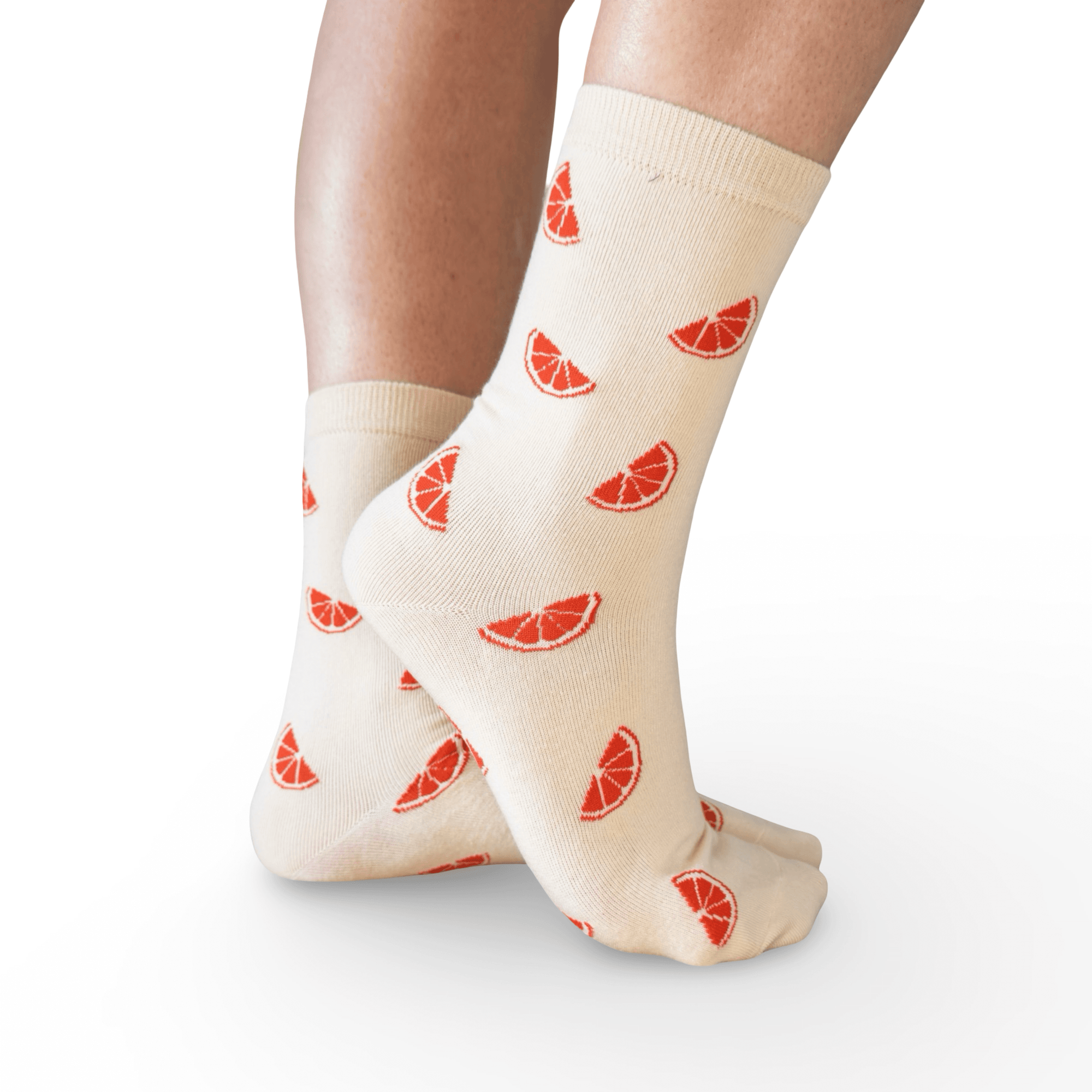 Grapefruit Crew Socks