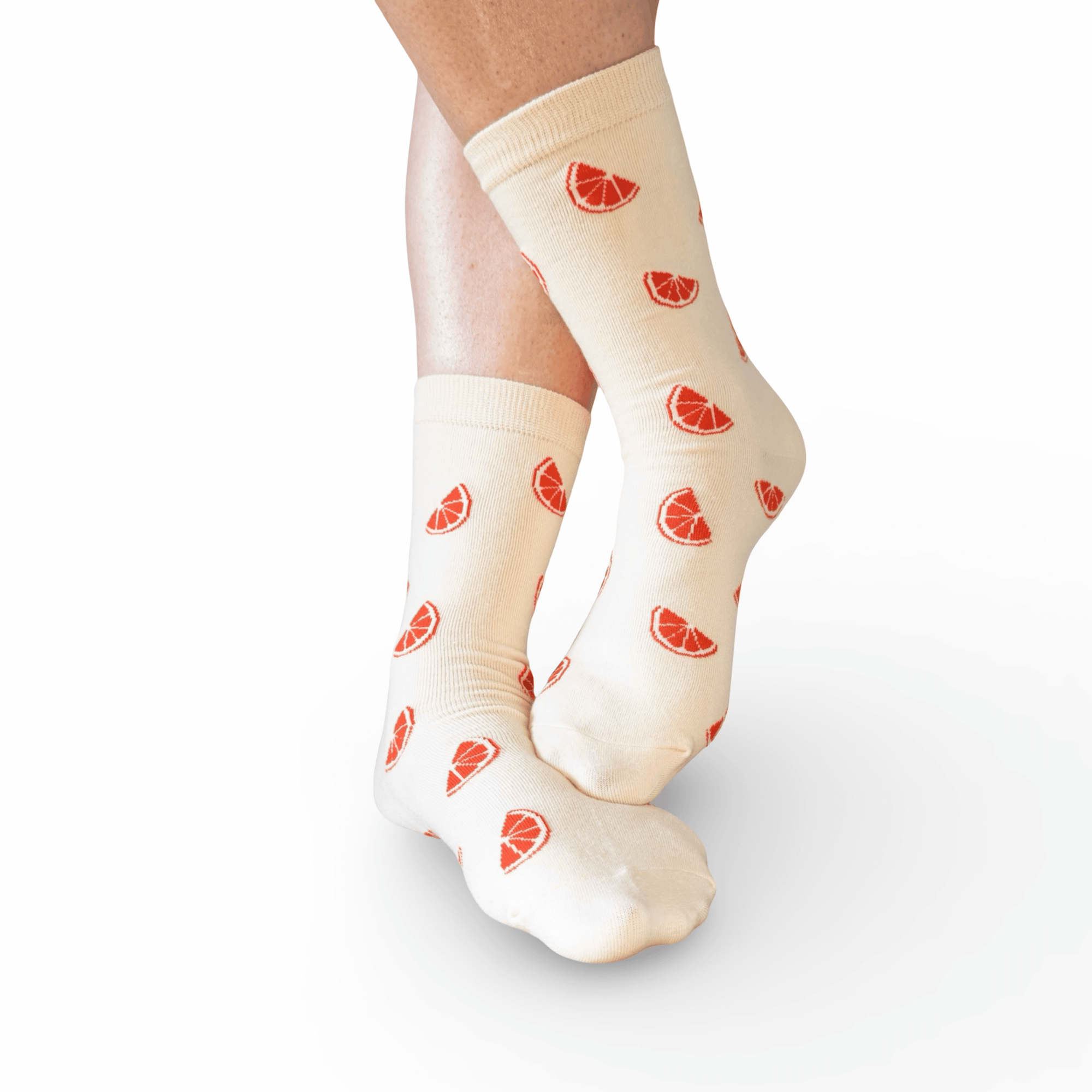 Grapefruit Crew Socks