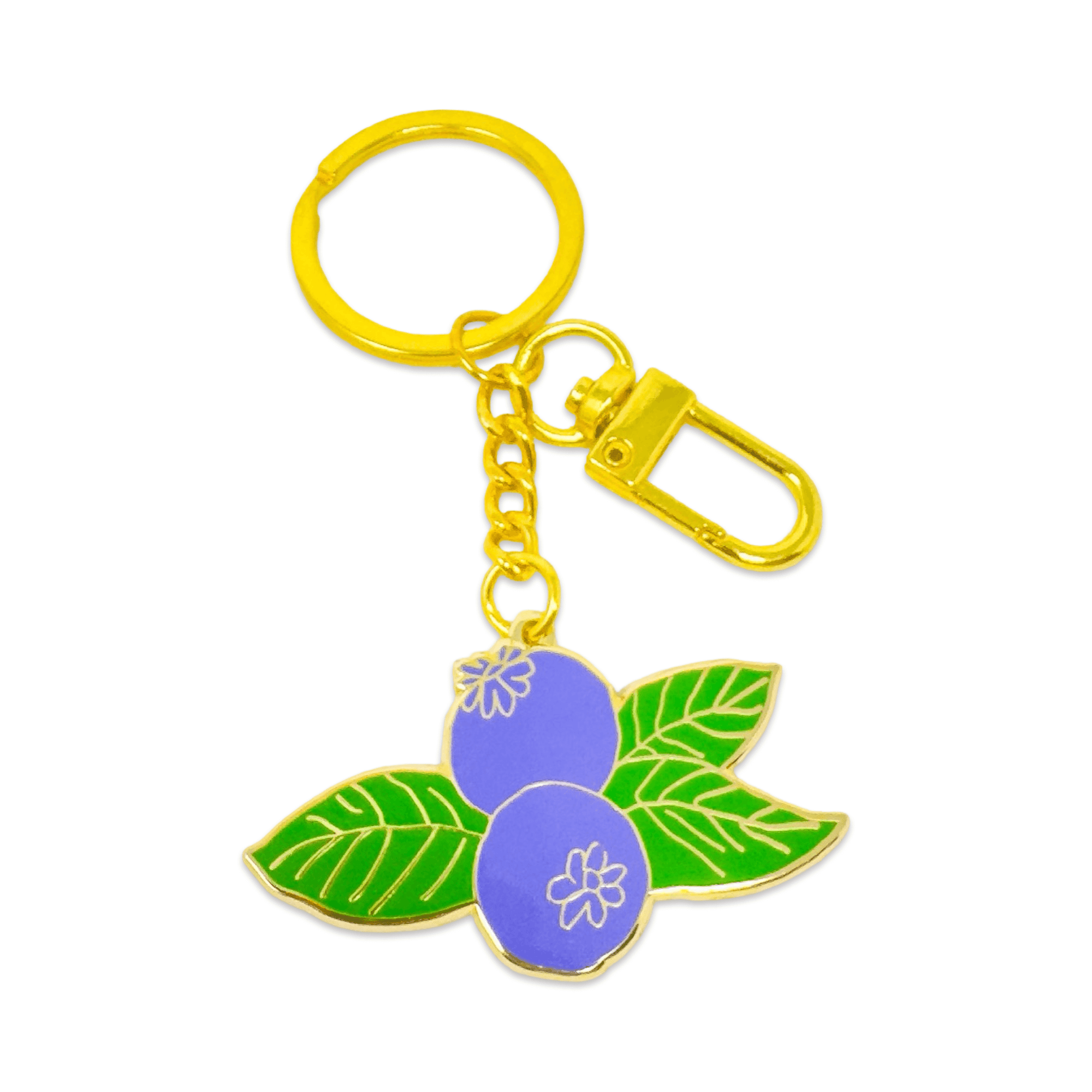 Blueberry Enamel Bag Charm