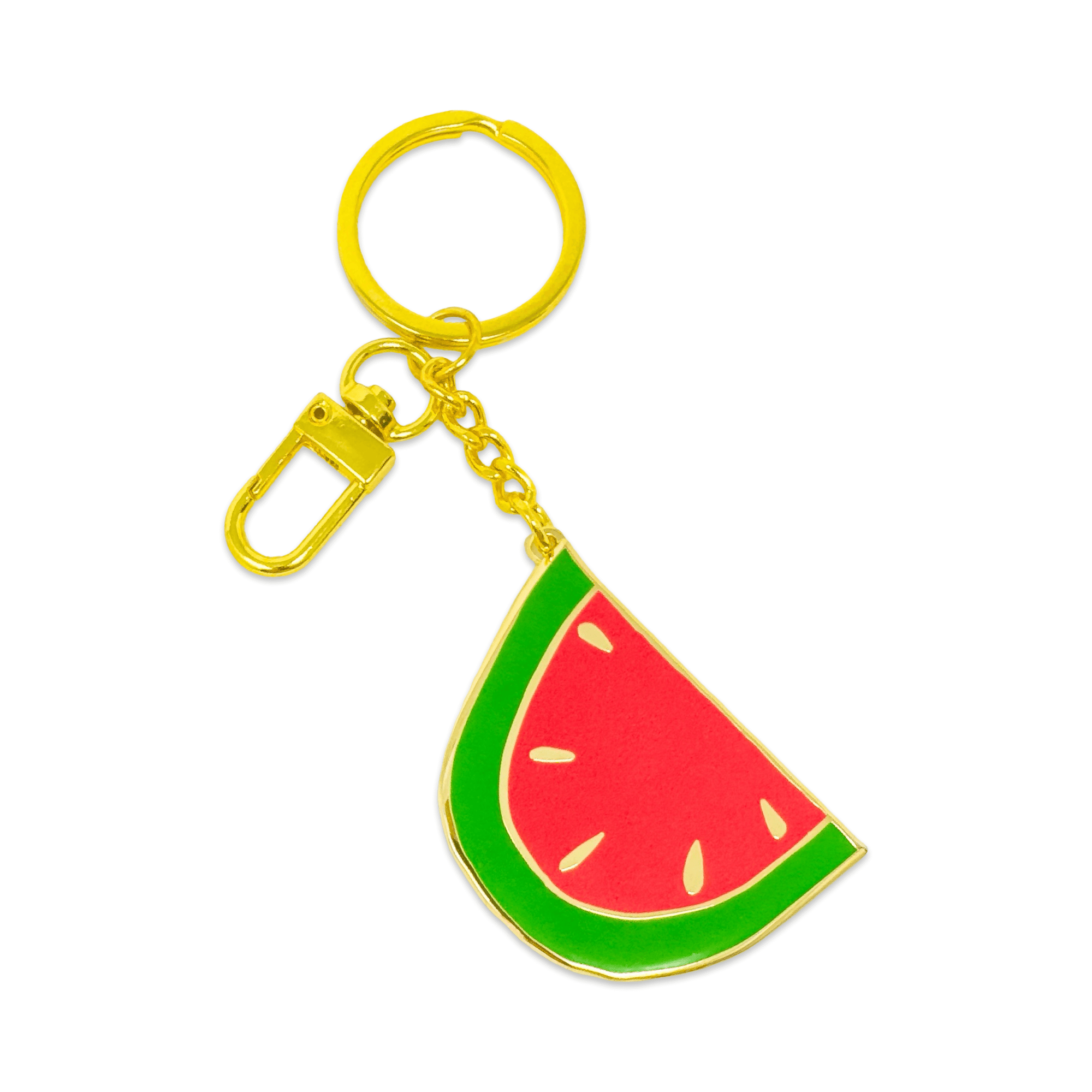 Watermelon Enamel Bag Charm & Keychain