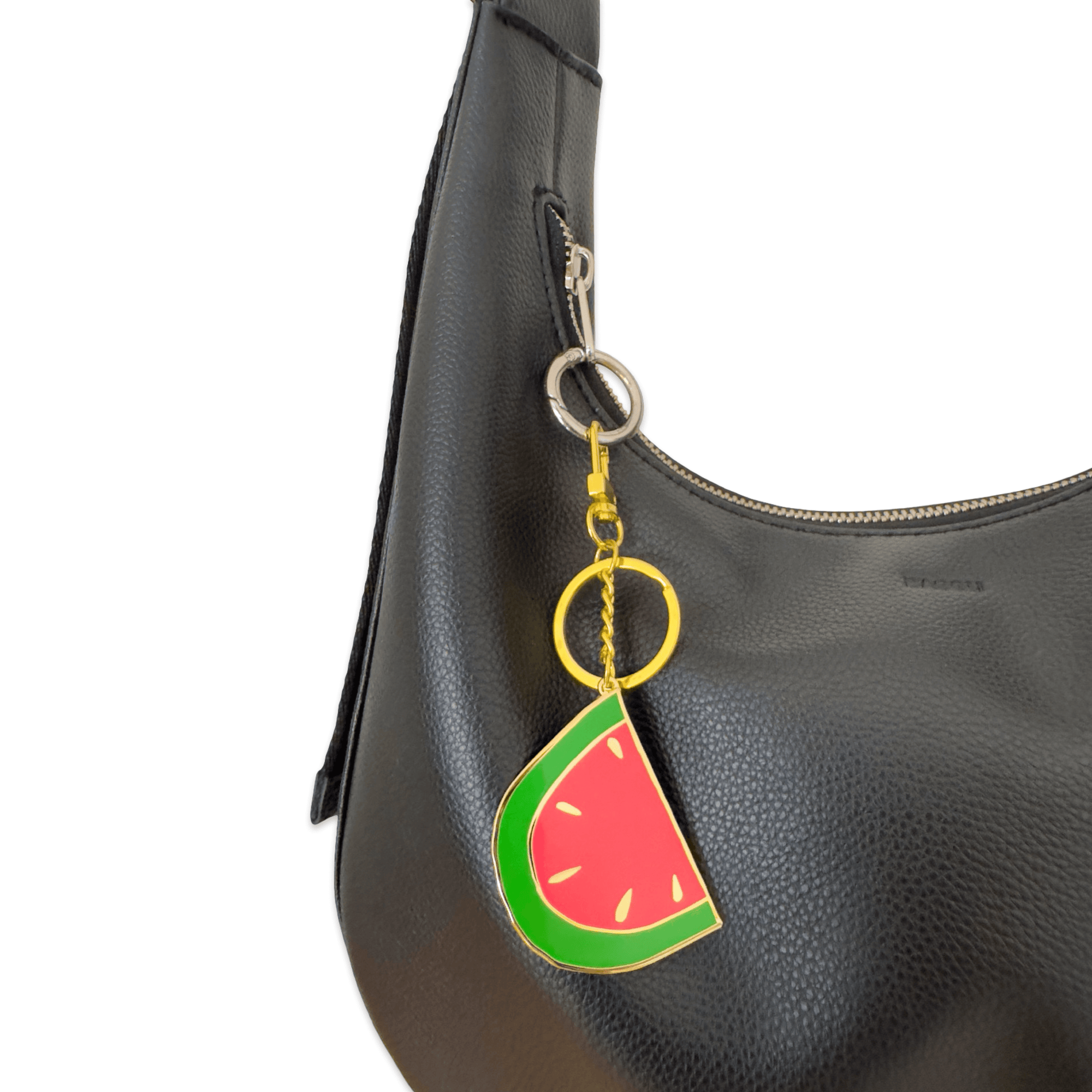 Watermelon Enamel Bag Charm & Keychain