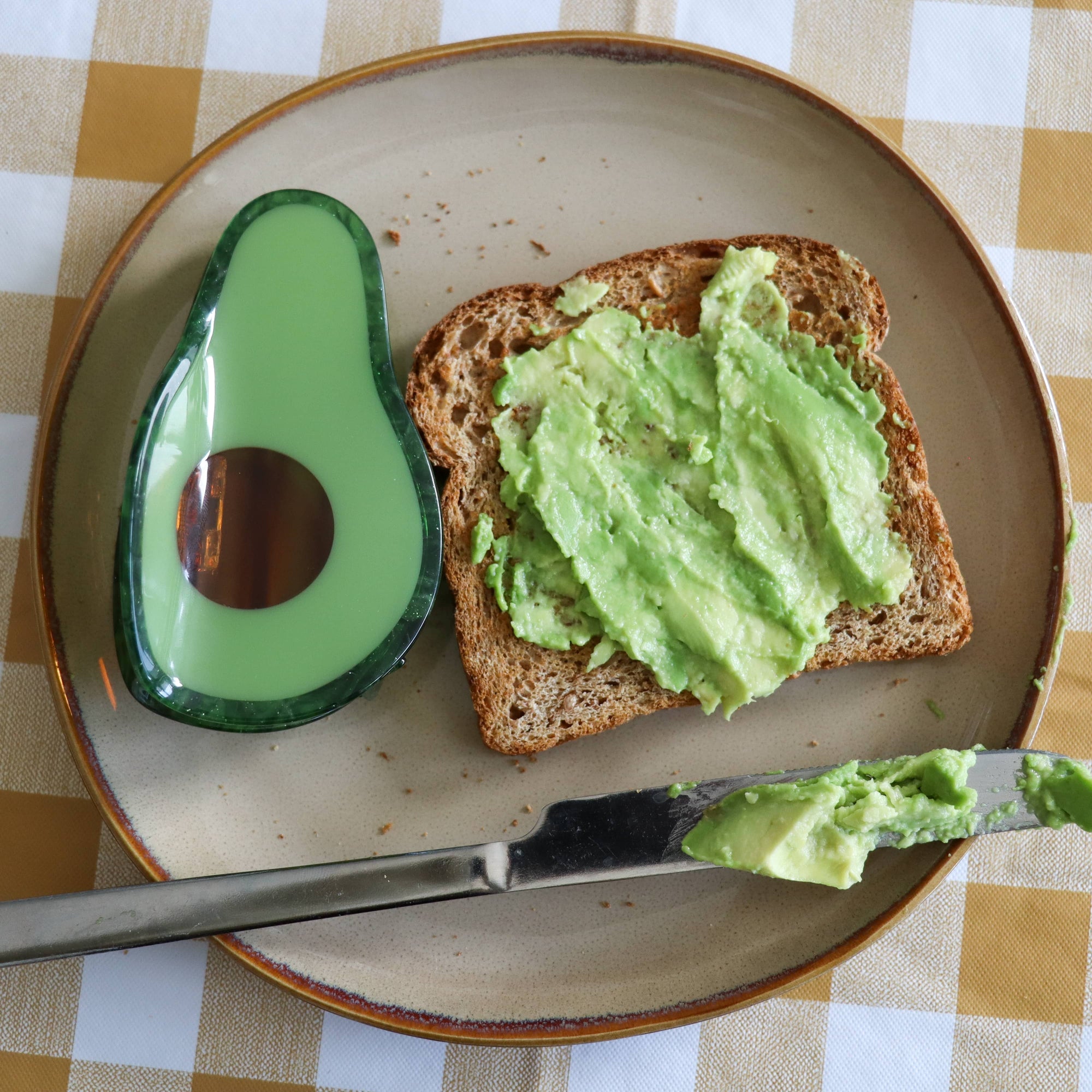 Large Avocado Hair Claw Clip