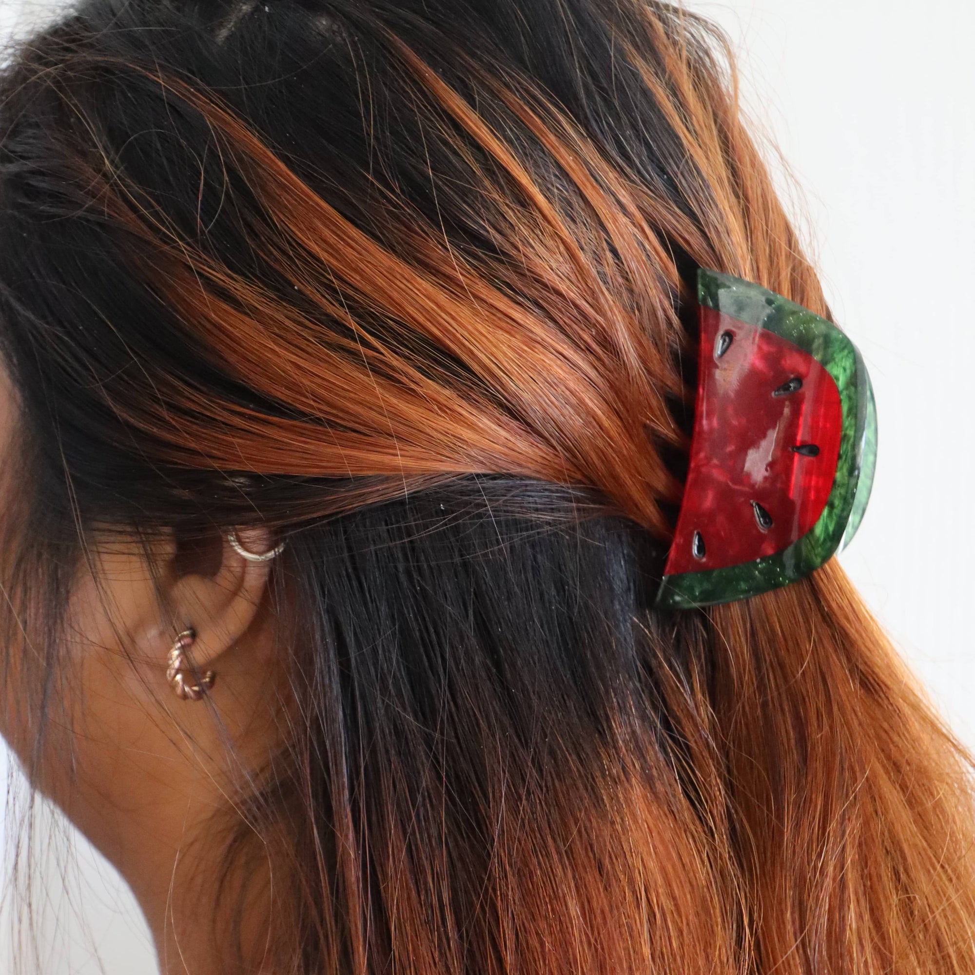 Midi Watermelon Hair Claw Clip