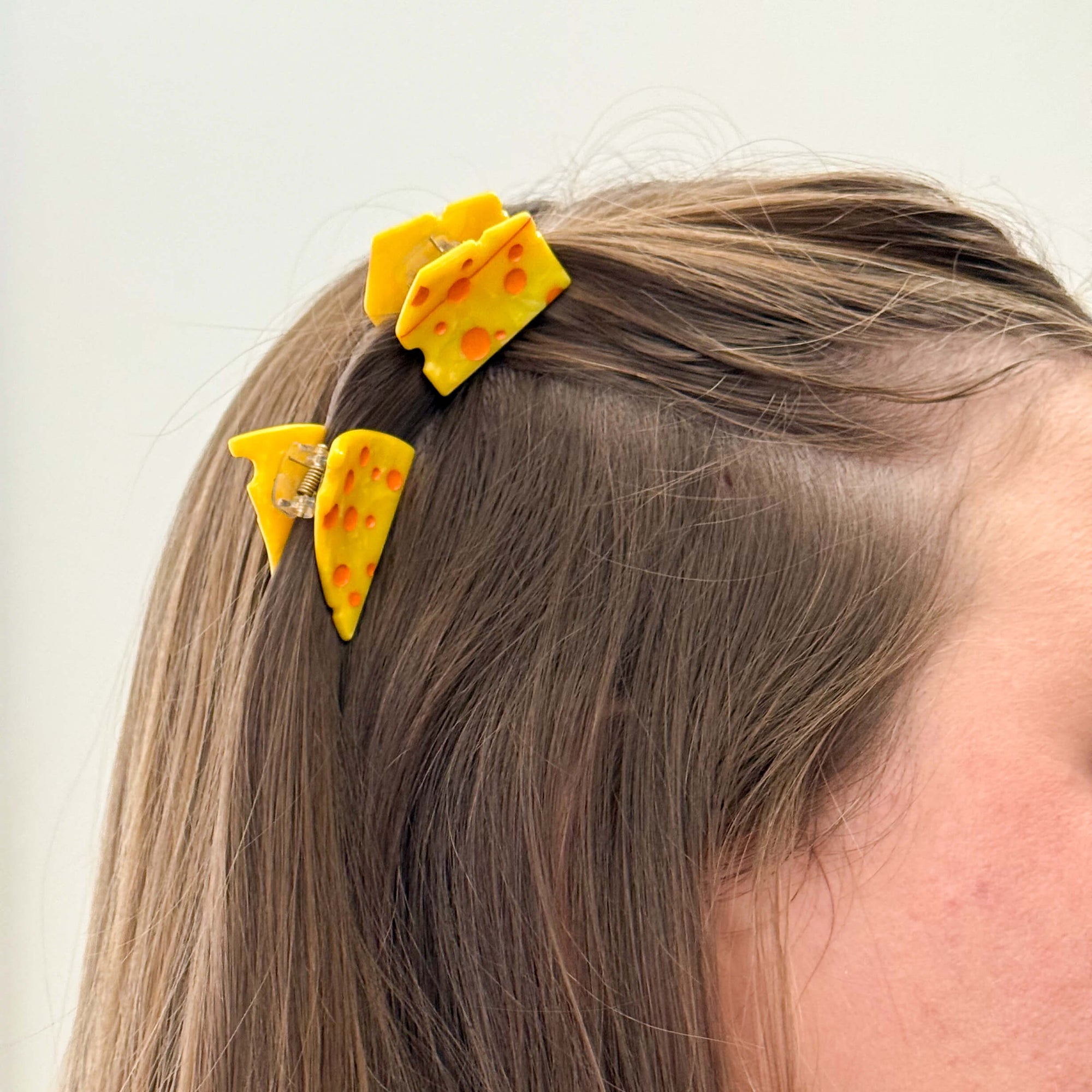 Micro Cheese Hair Claw Clip Set