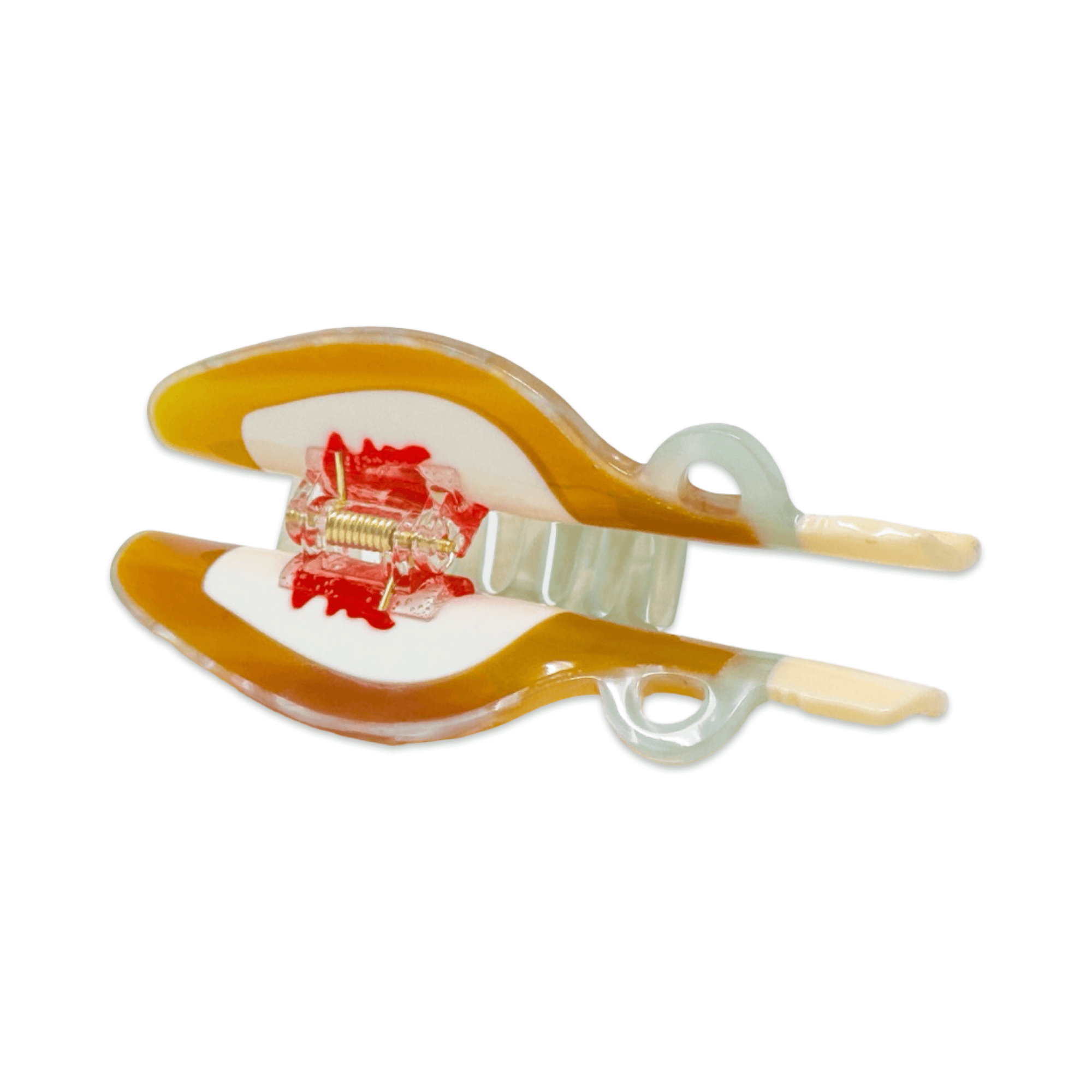 Large Maple Syrup Hair Claw Clip