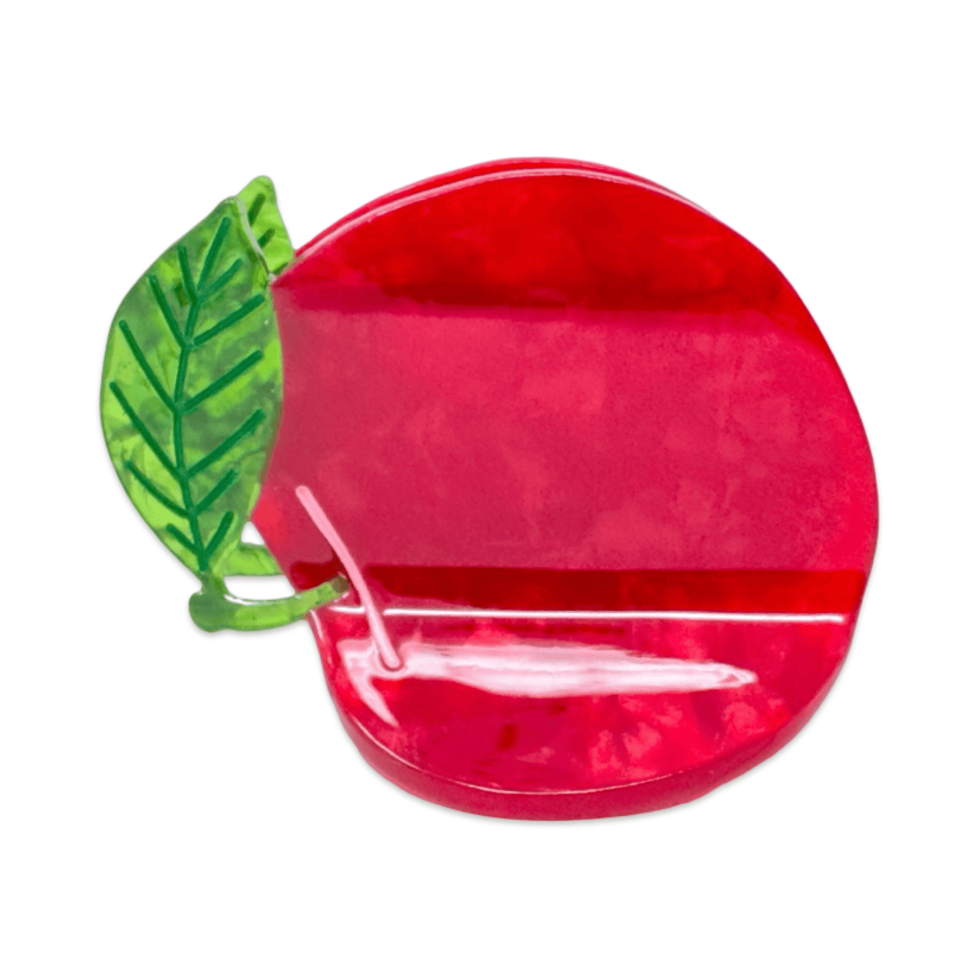 Midi Red Apple Hair Claw Clip