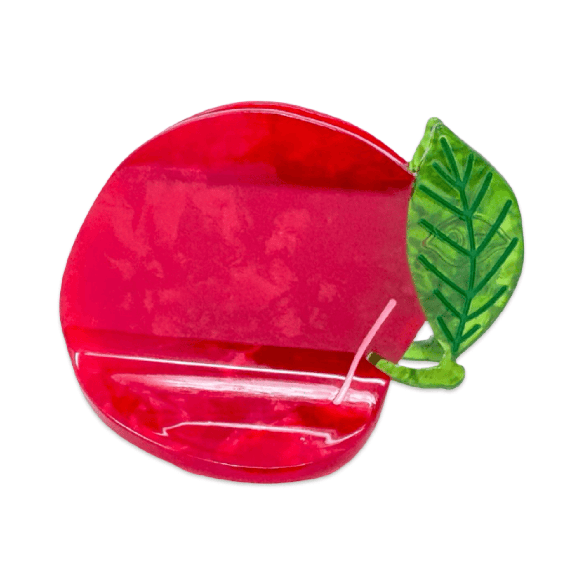 Midi Red Apple Hair Claw Clip