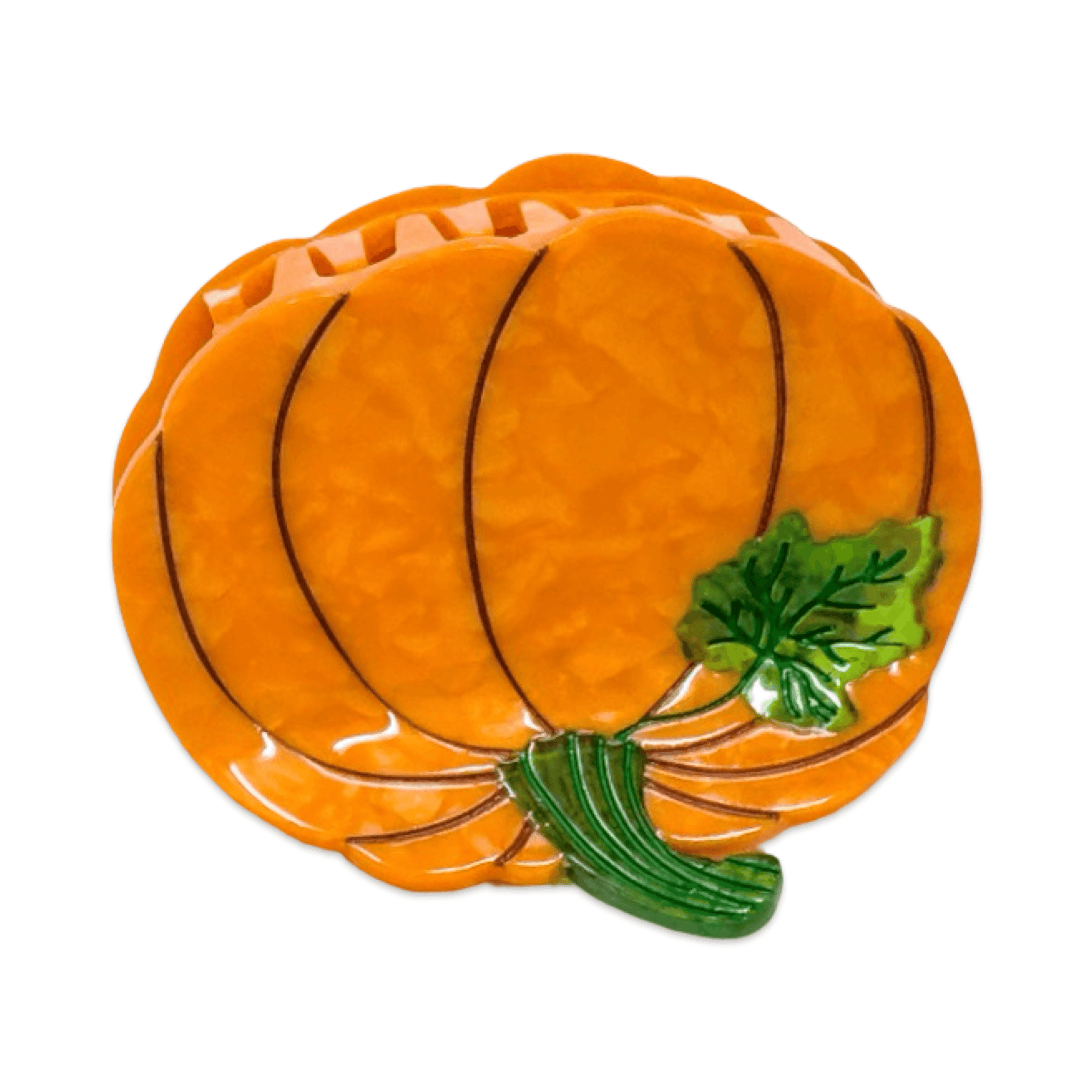 Midi Pumpkin Hair Claw Clip