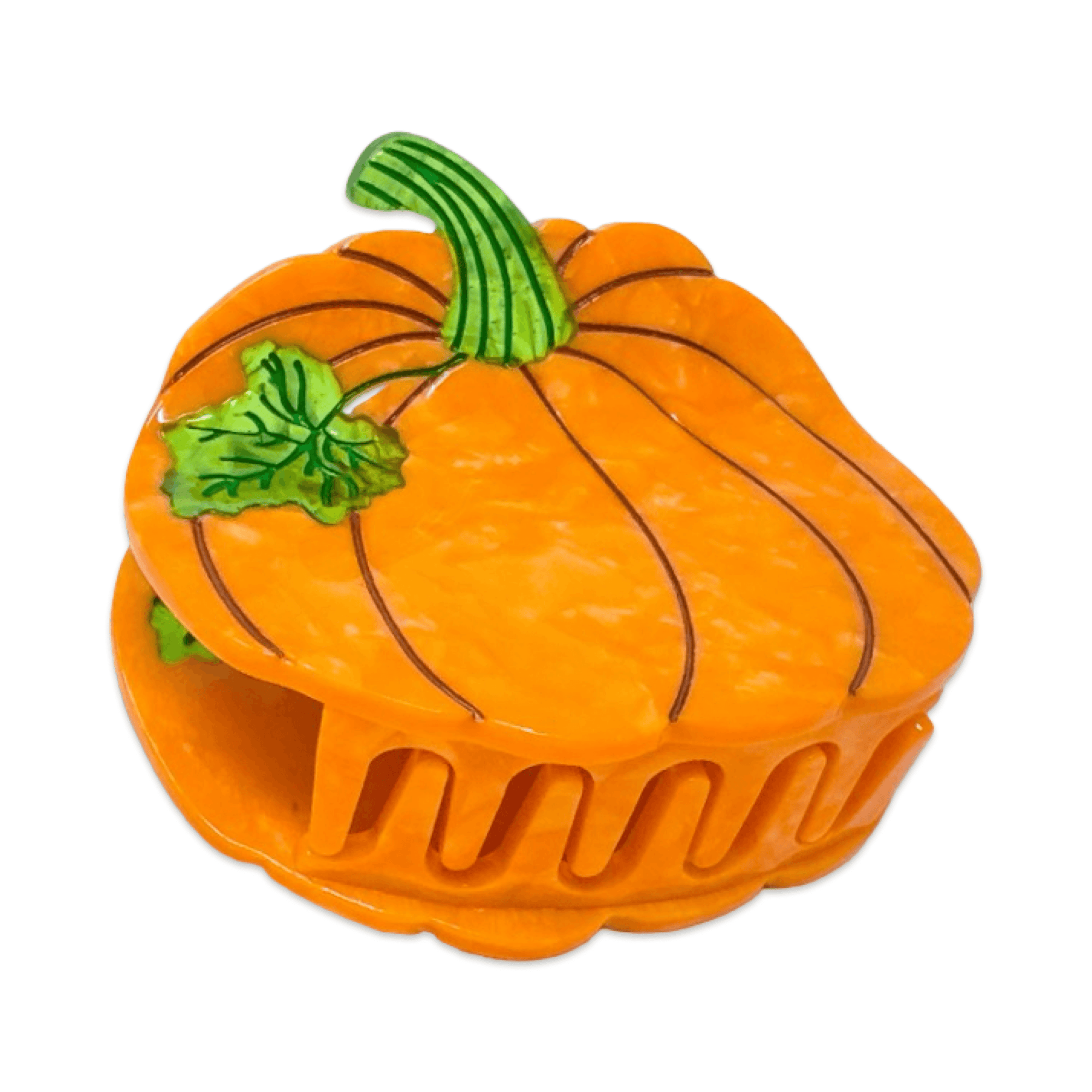 Midi Pumpkin Hair Claw Clip