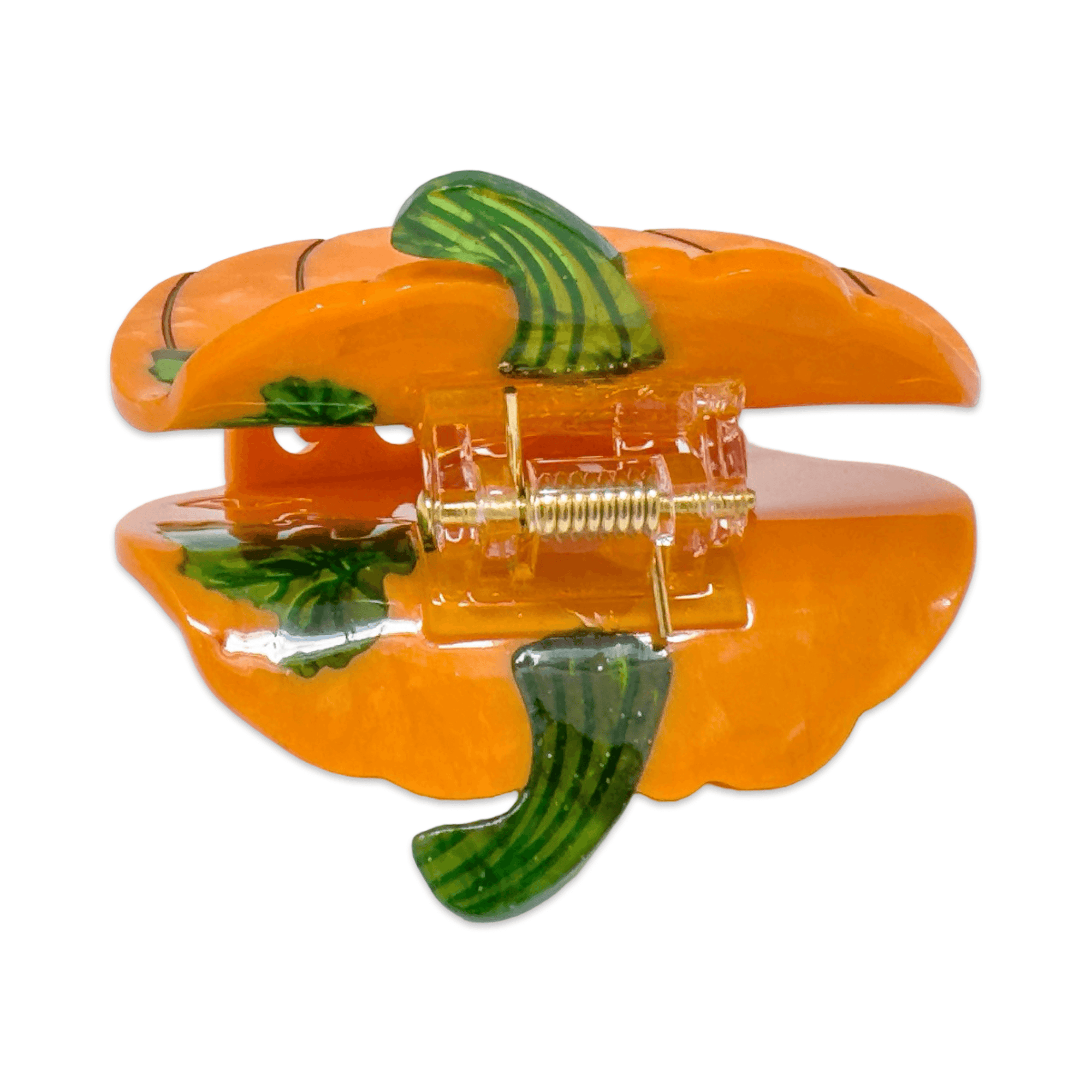 Midi Pumpkin Hair Claw Clip