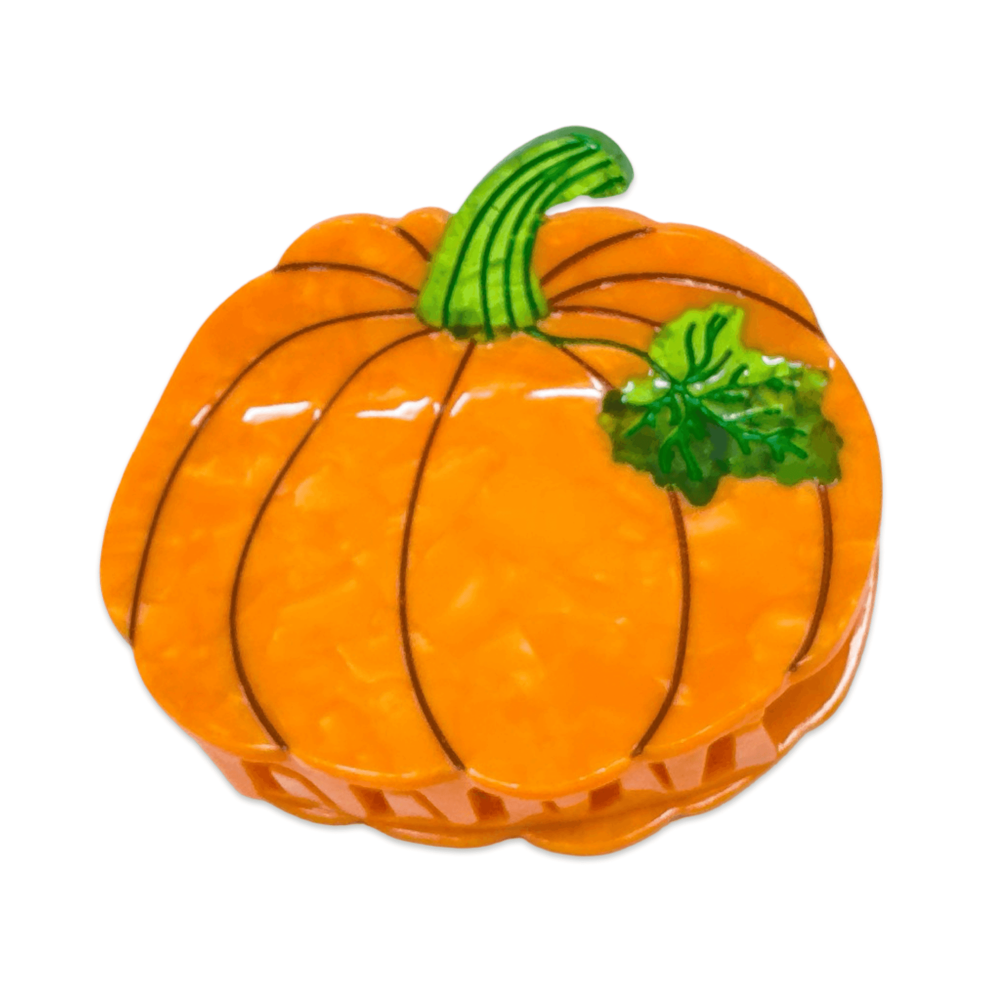 Midi Pumpkin Hair Claw Clip