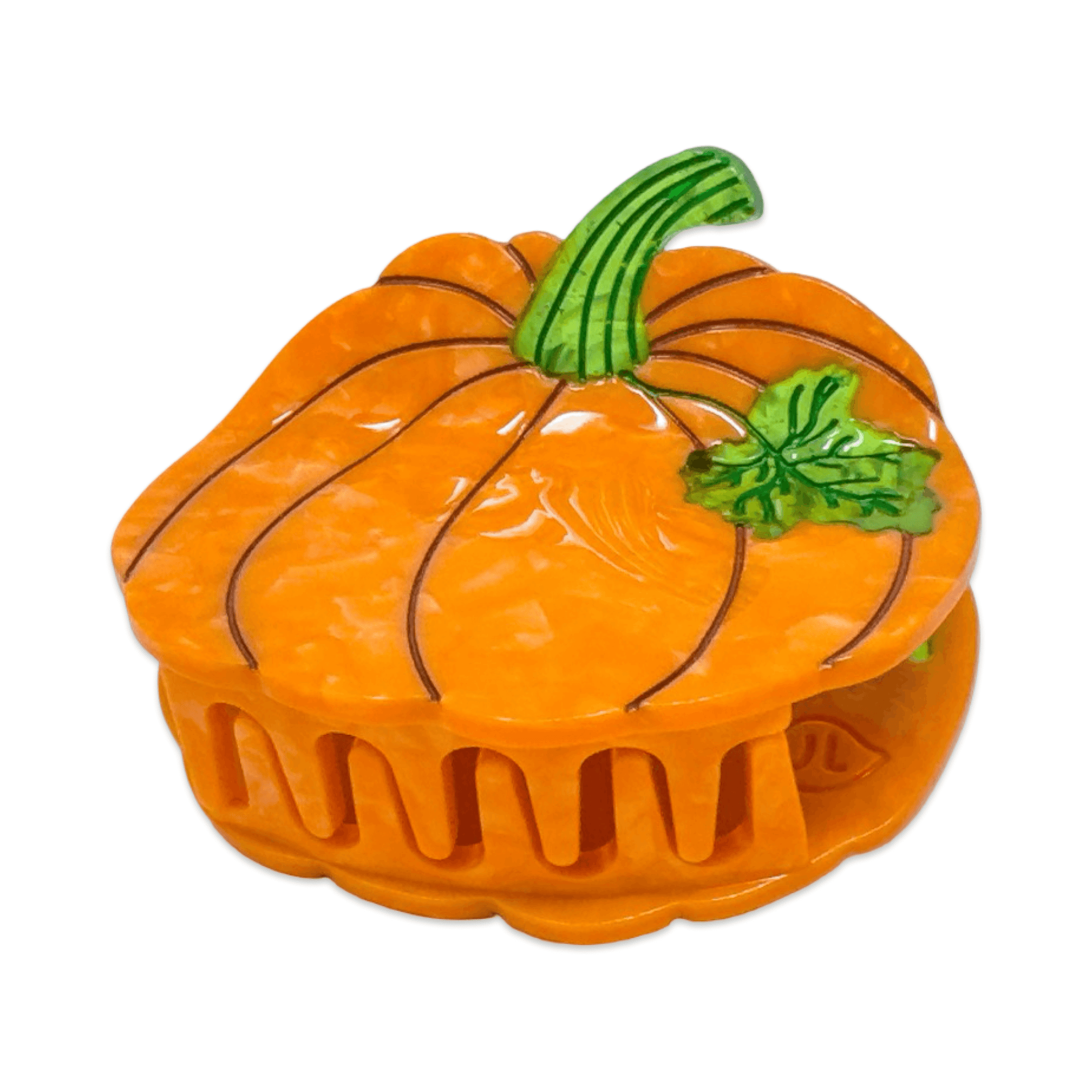 Midi Pumpkin Hair Claw Clip