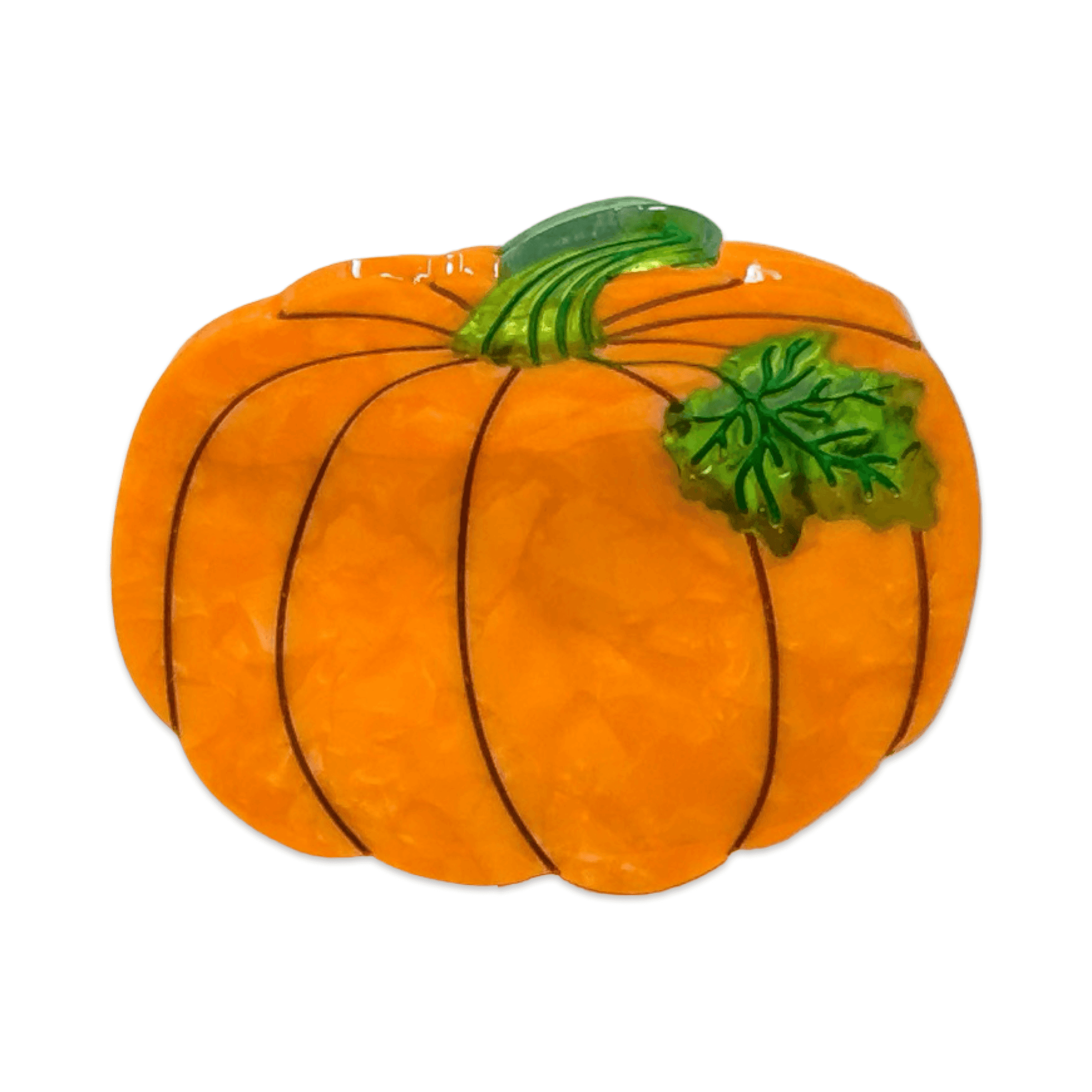 Midi Pumpkin Hair Claw Clip