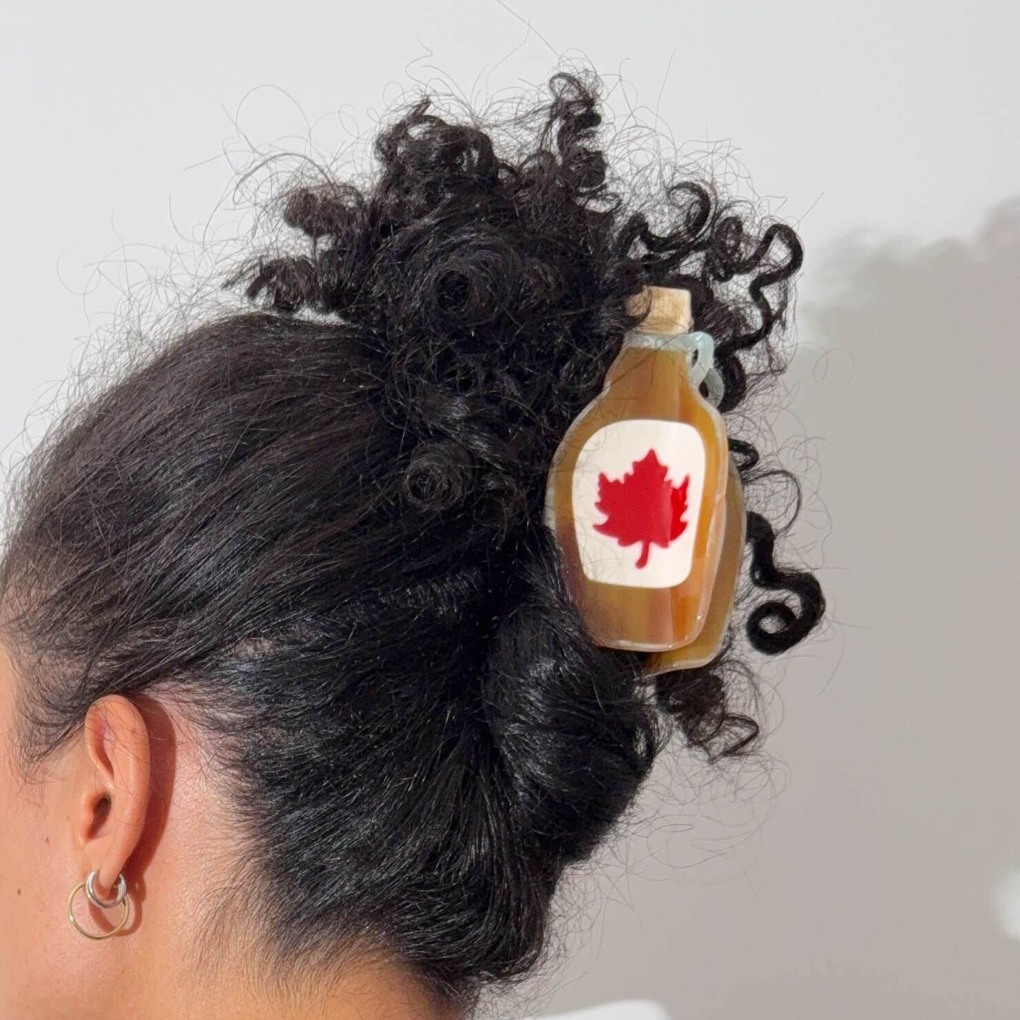 Large Maple Syrup Hair Claw Clip