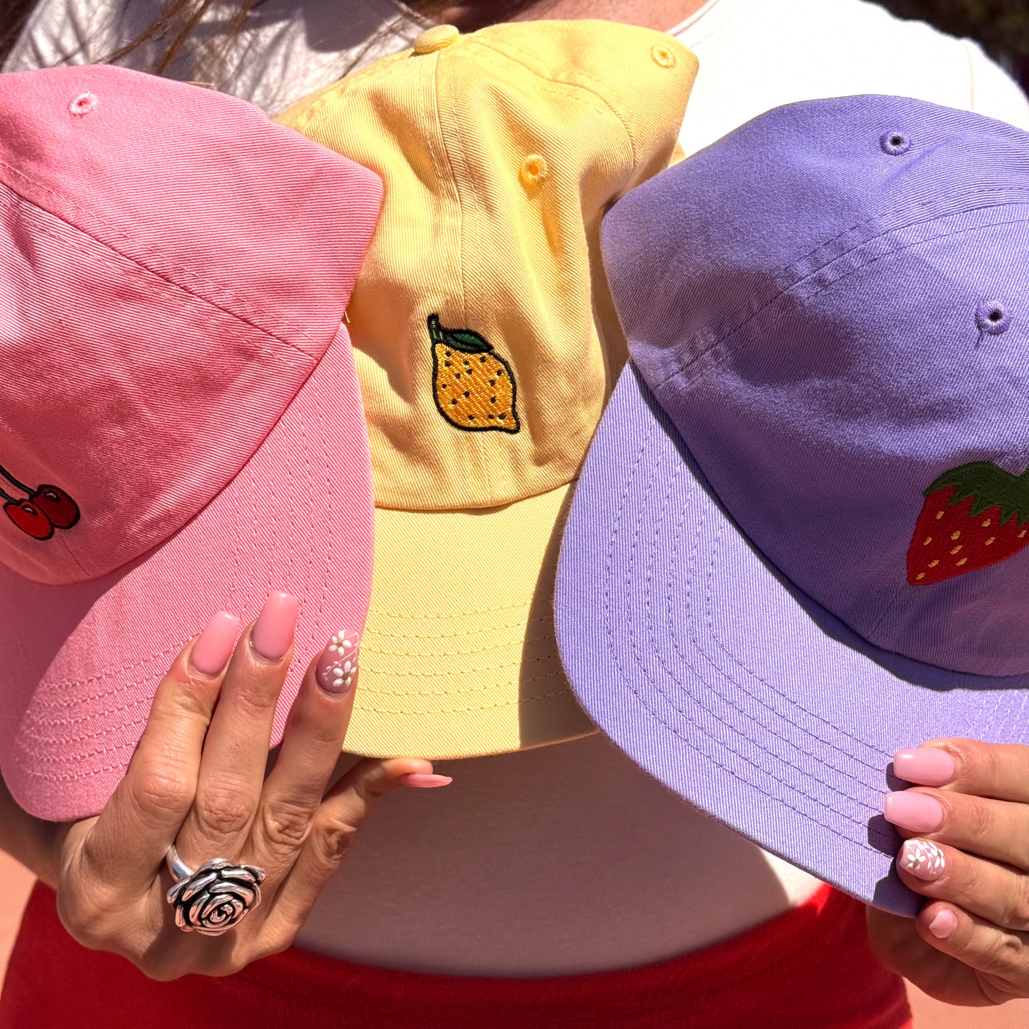 Lemon Embroidered Hat