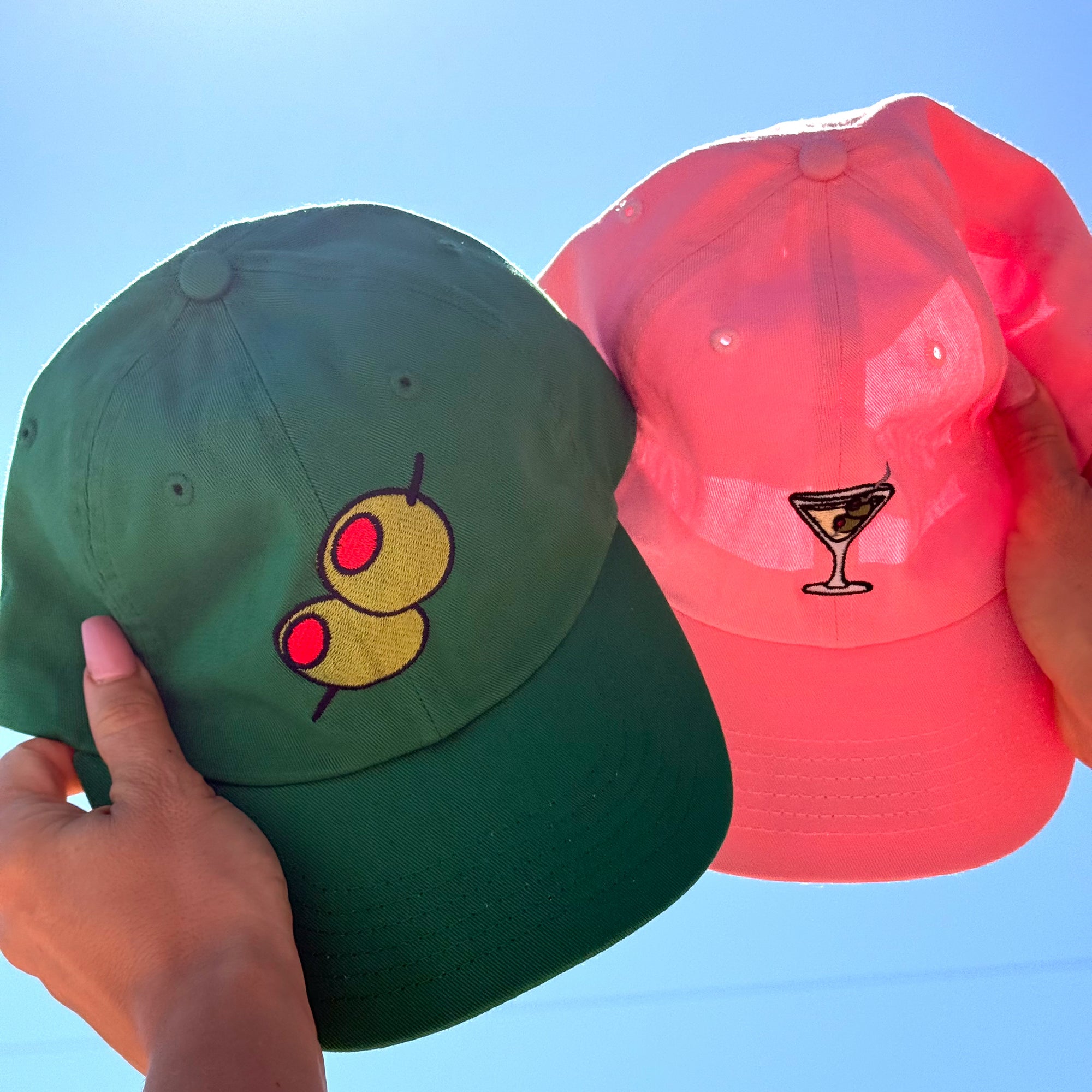 Olive Embroidered Hat