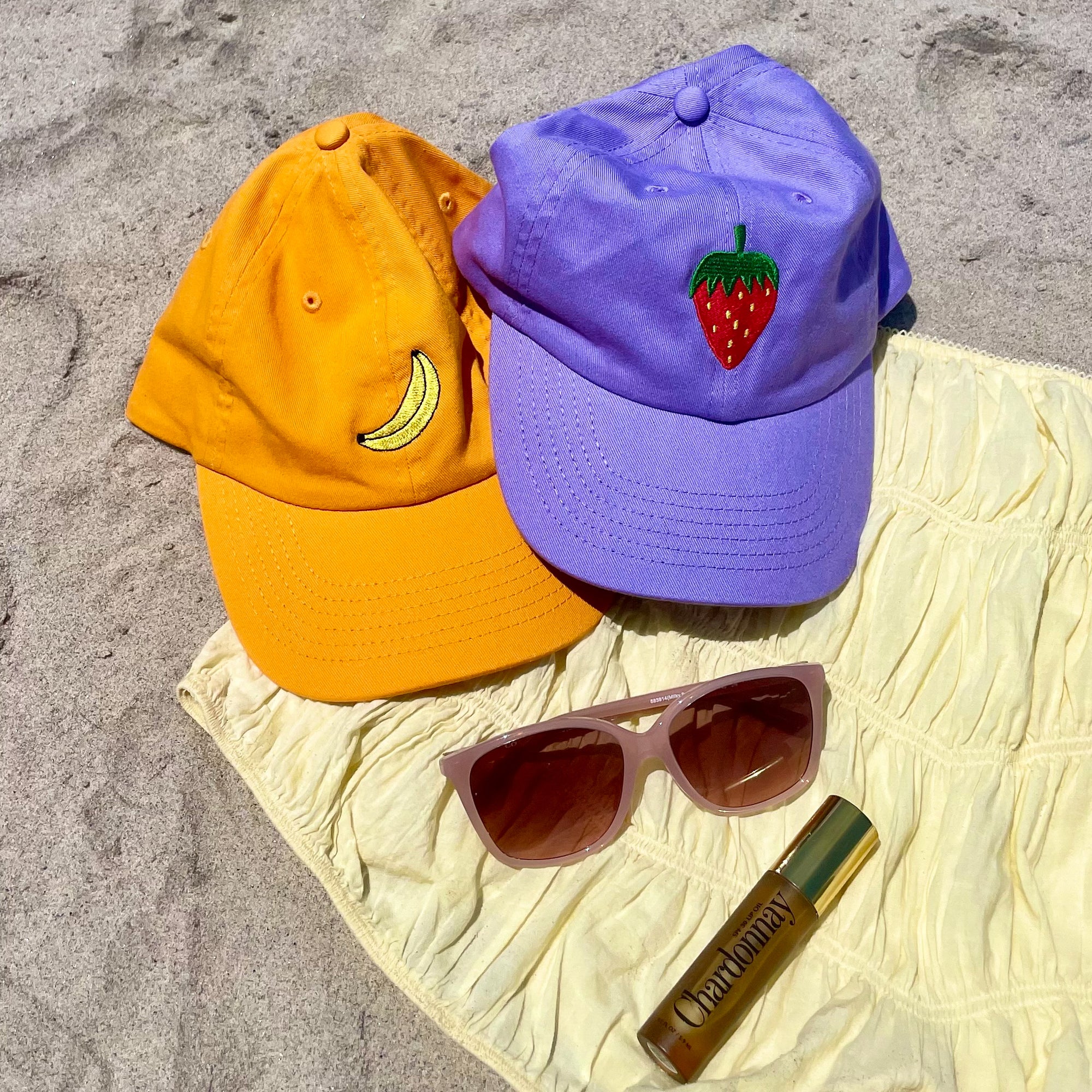 Strawberry Embroidered Hat