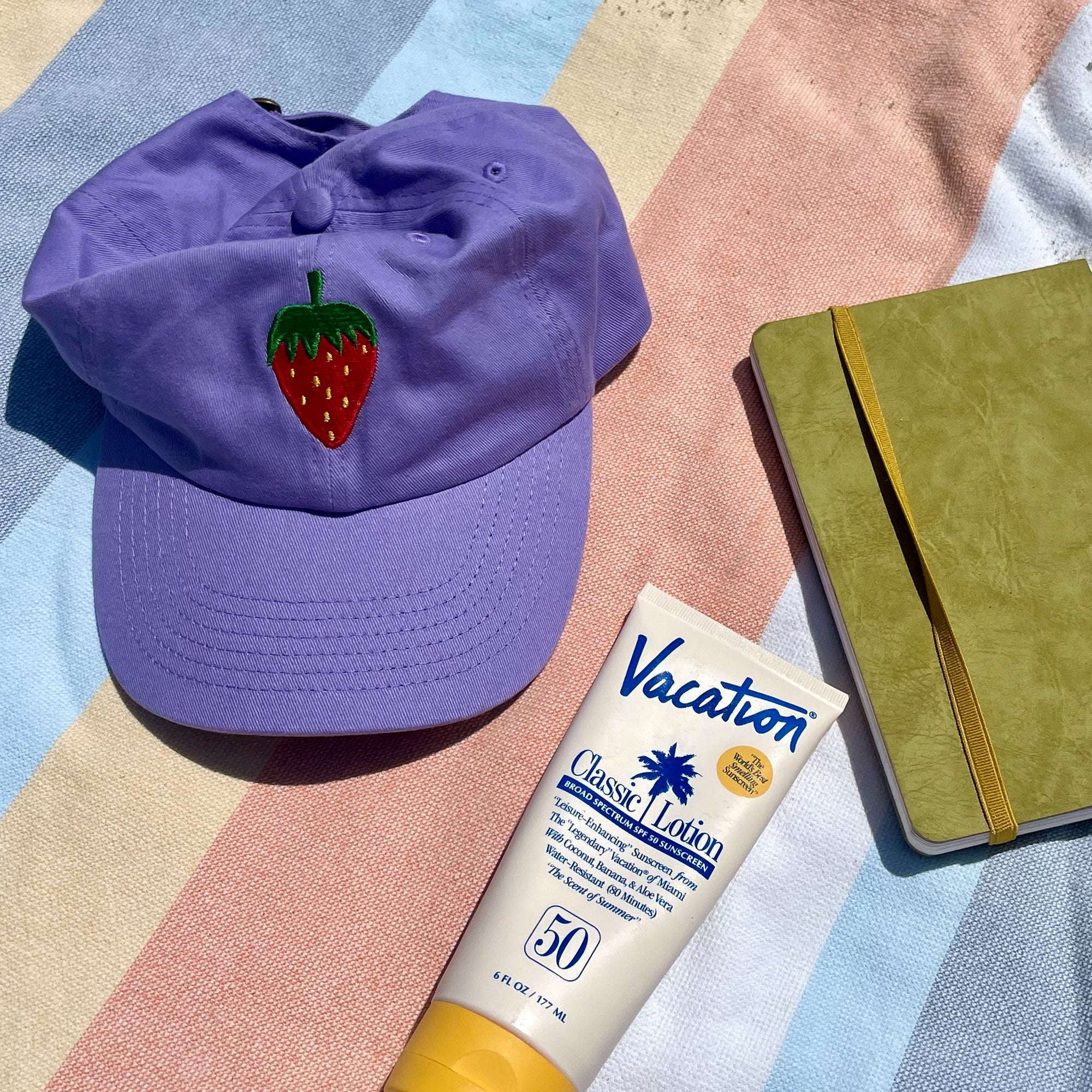 Strawberry Embroidered Hat