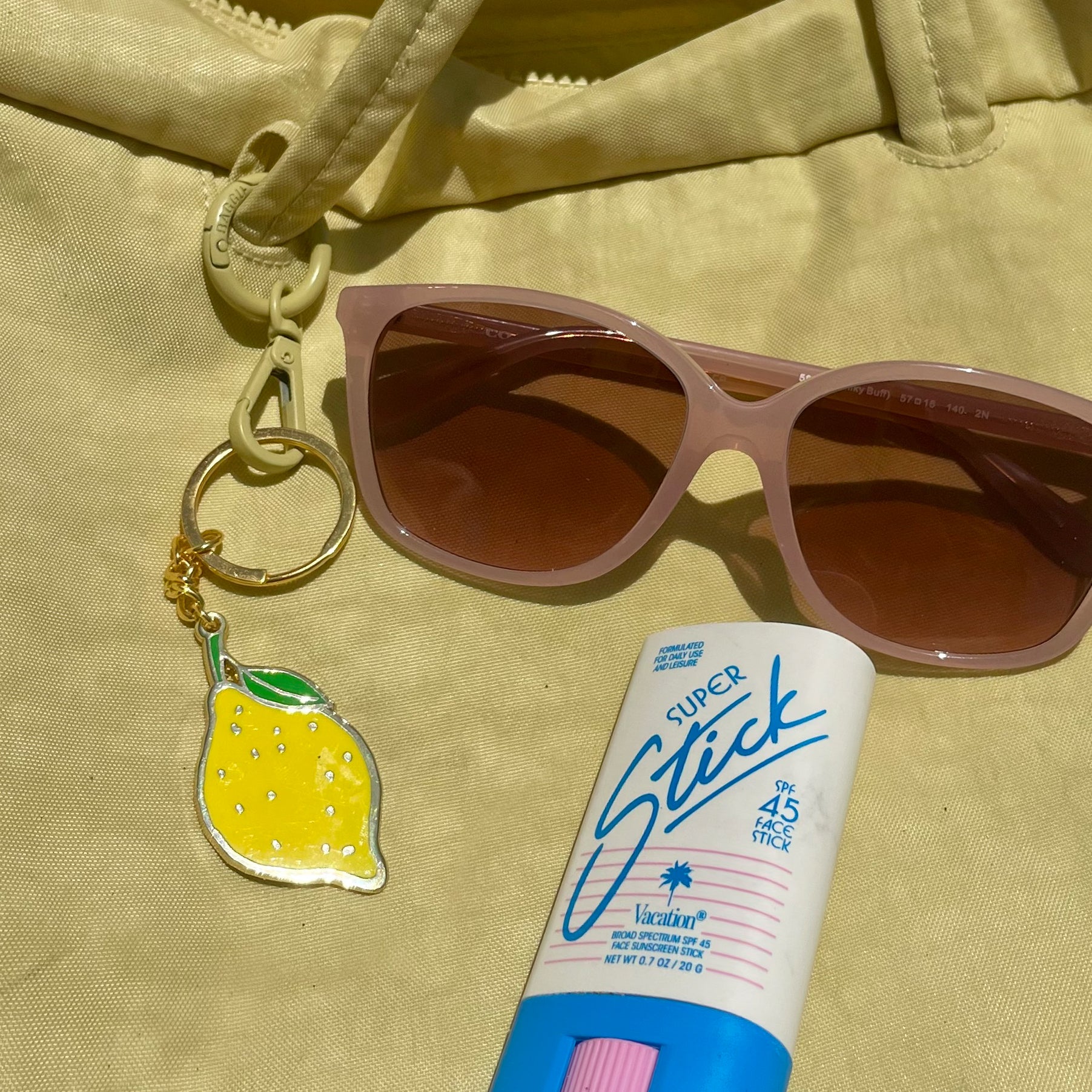 Lemon Enamel Keychain