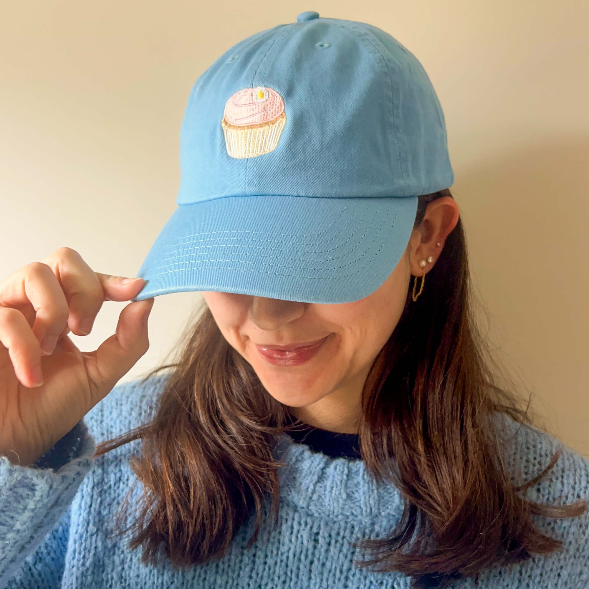 Carrie Cupcake Embroidered Hat
