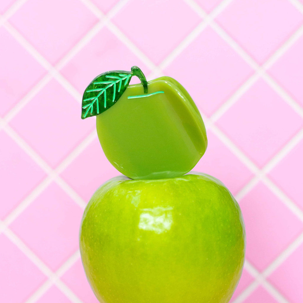 Apple Hair Claw Clip Accessories Jenny Lemons 