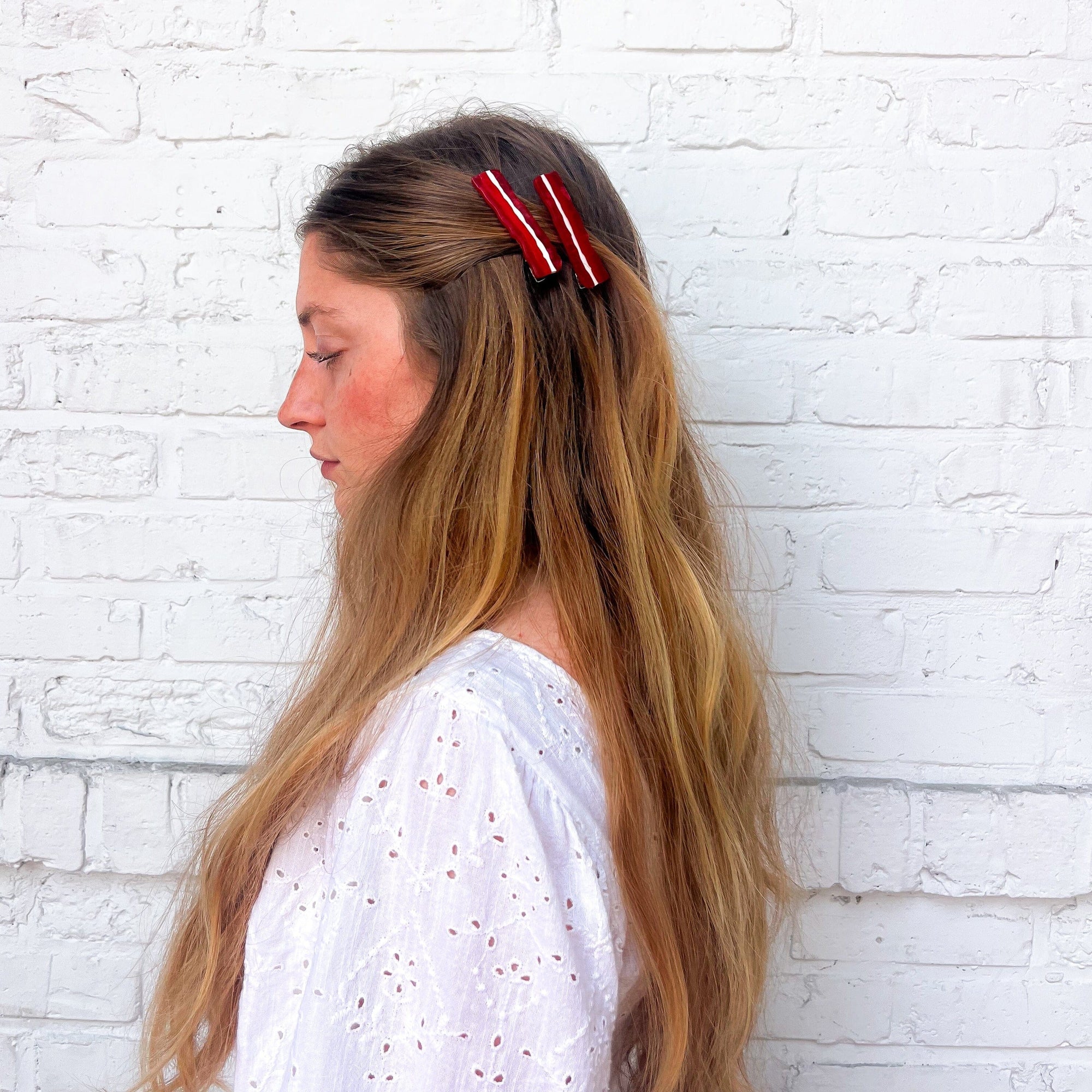 Bacon Hair Clip Set Accessories Jenny Lemons