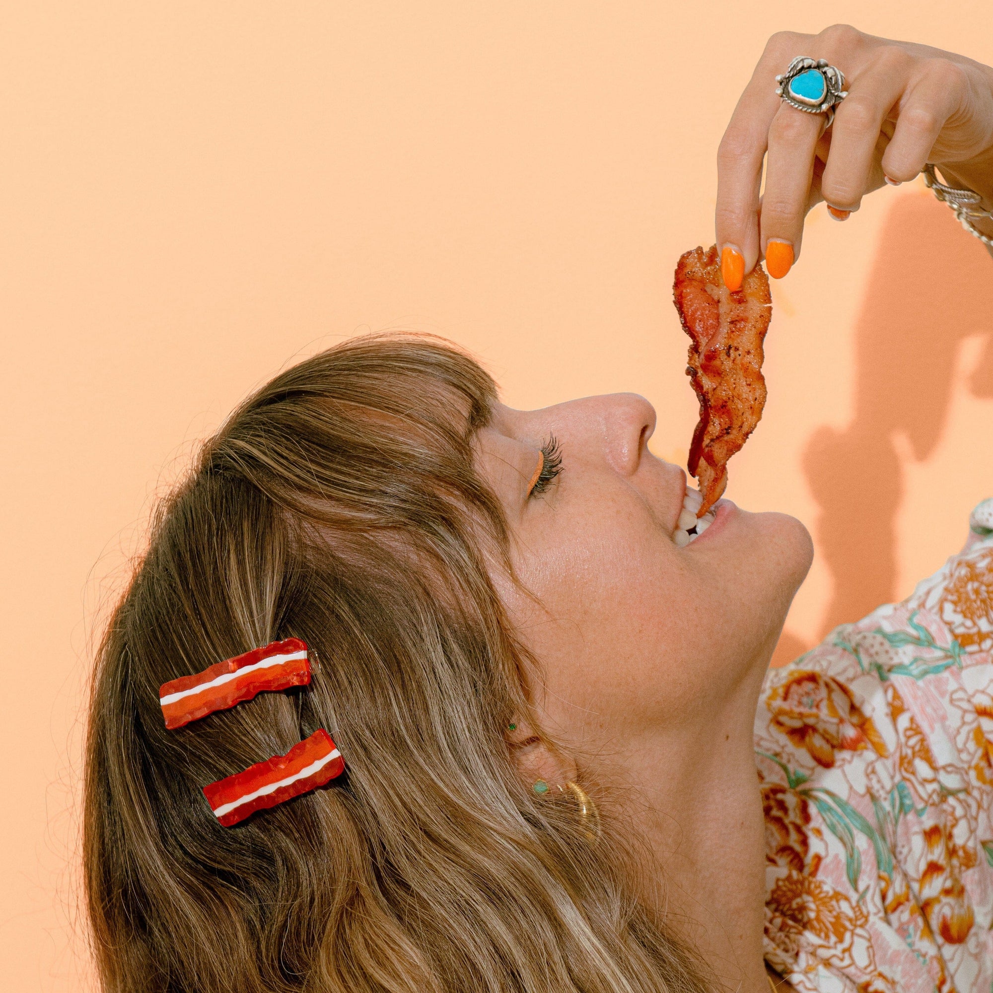 Bacon Hair Clip Set Accessories Jenny Lemons