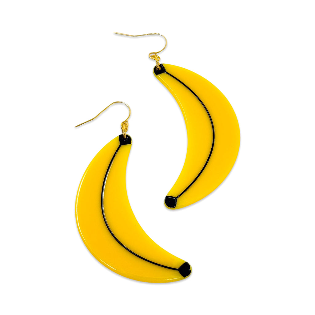 Big Banana Earrings Jewelry Jenny Lemons 
