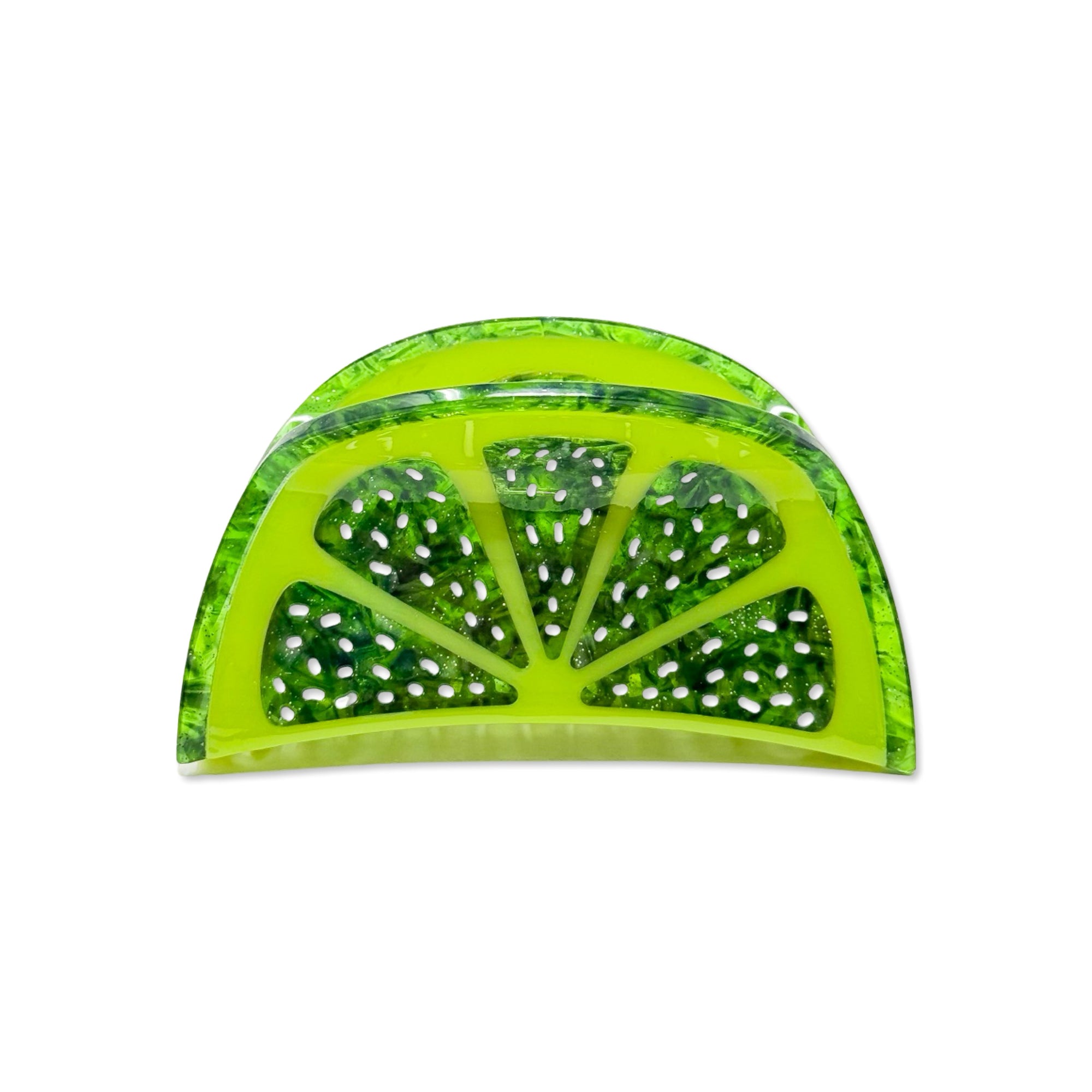 Big Lime Slice Hair Claw Accessories Jenny Lemons