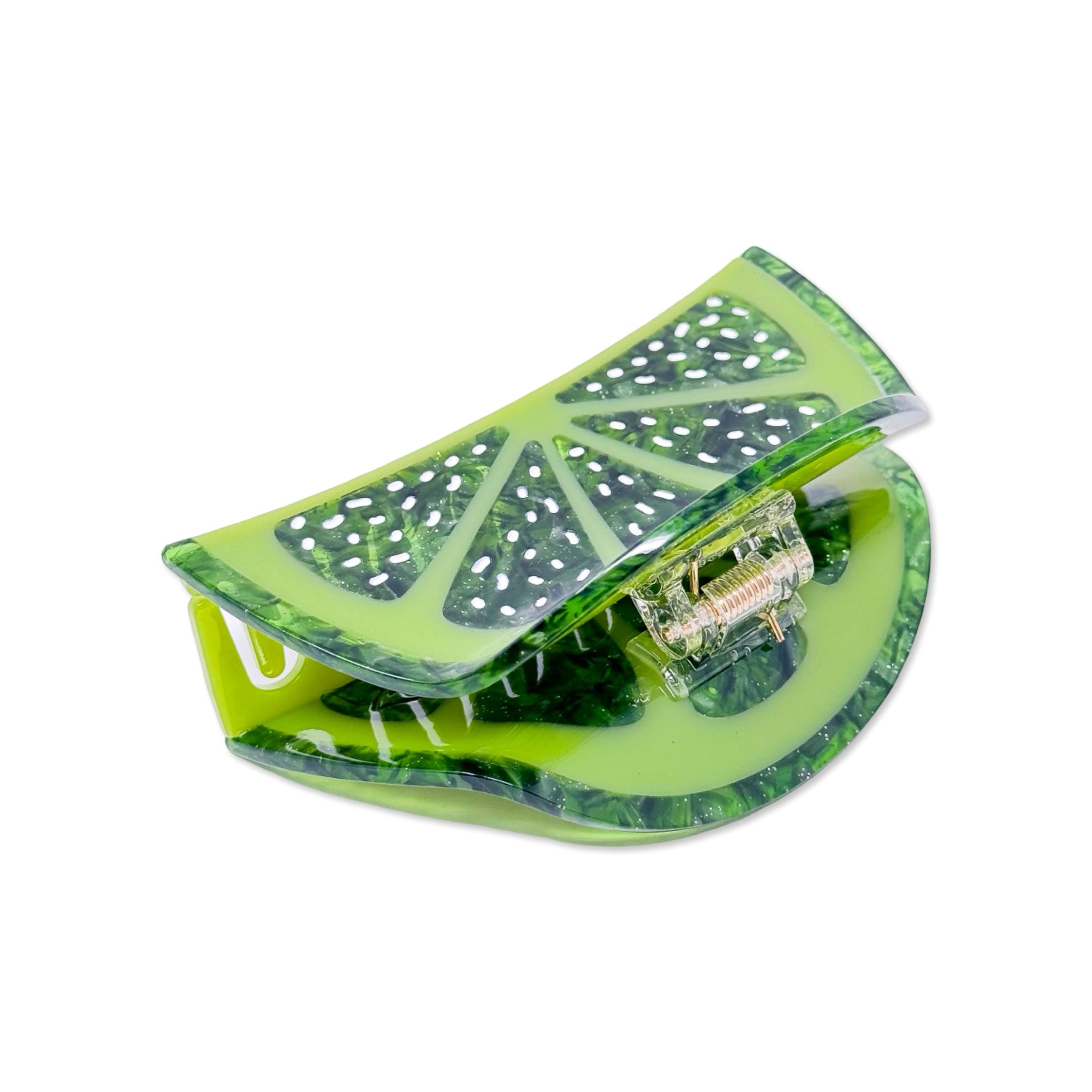 Big Lime Slice Hair Claw Accessories Jenny Lemons