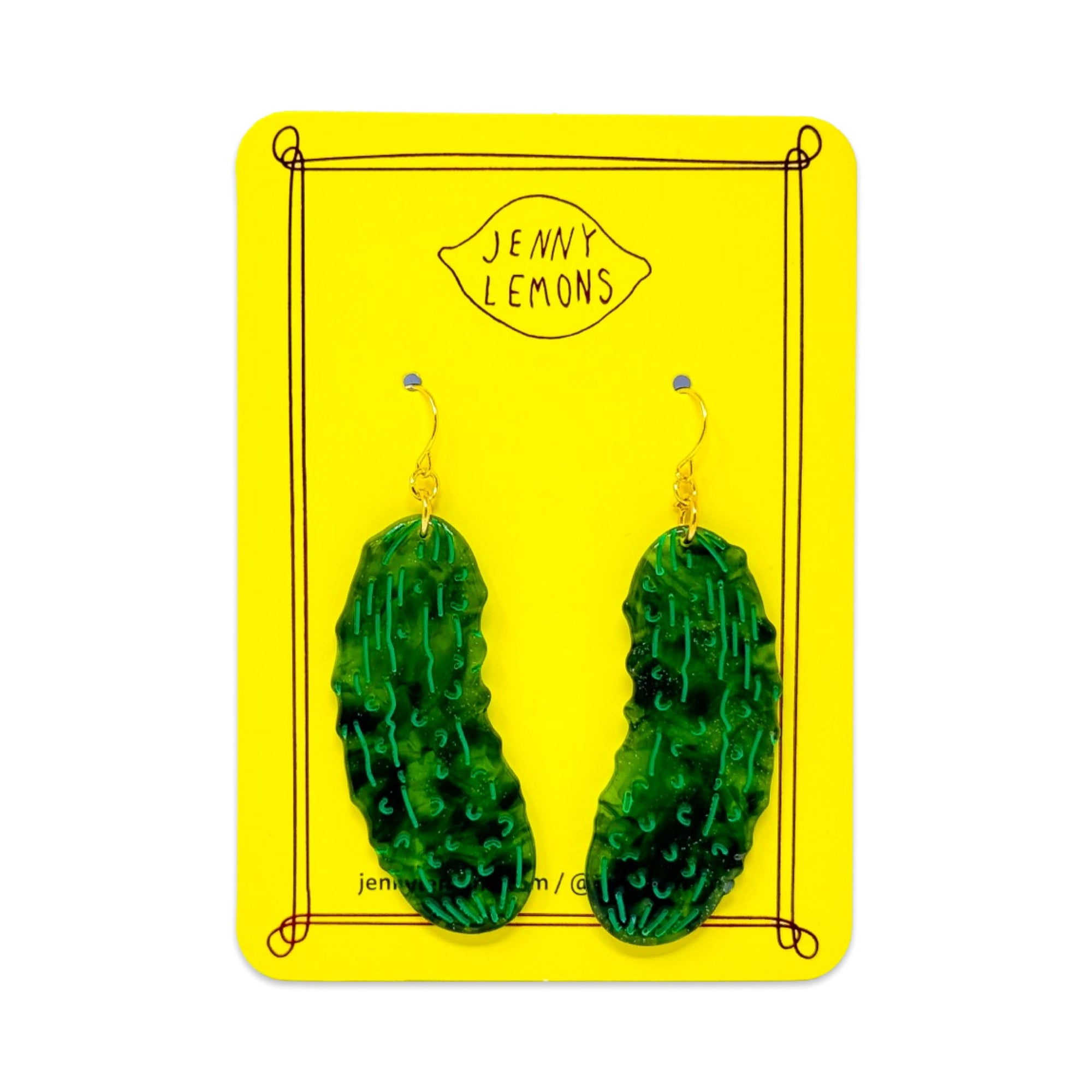 Big Pickle Earrings Jewelry Jenny Lemons