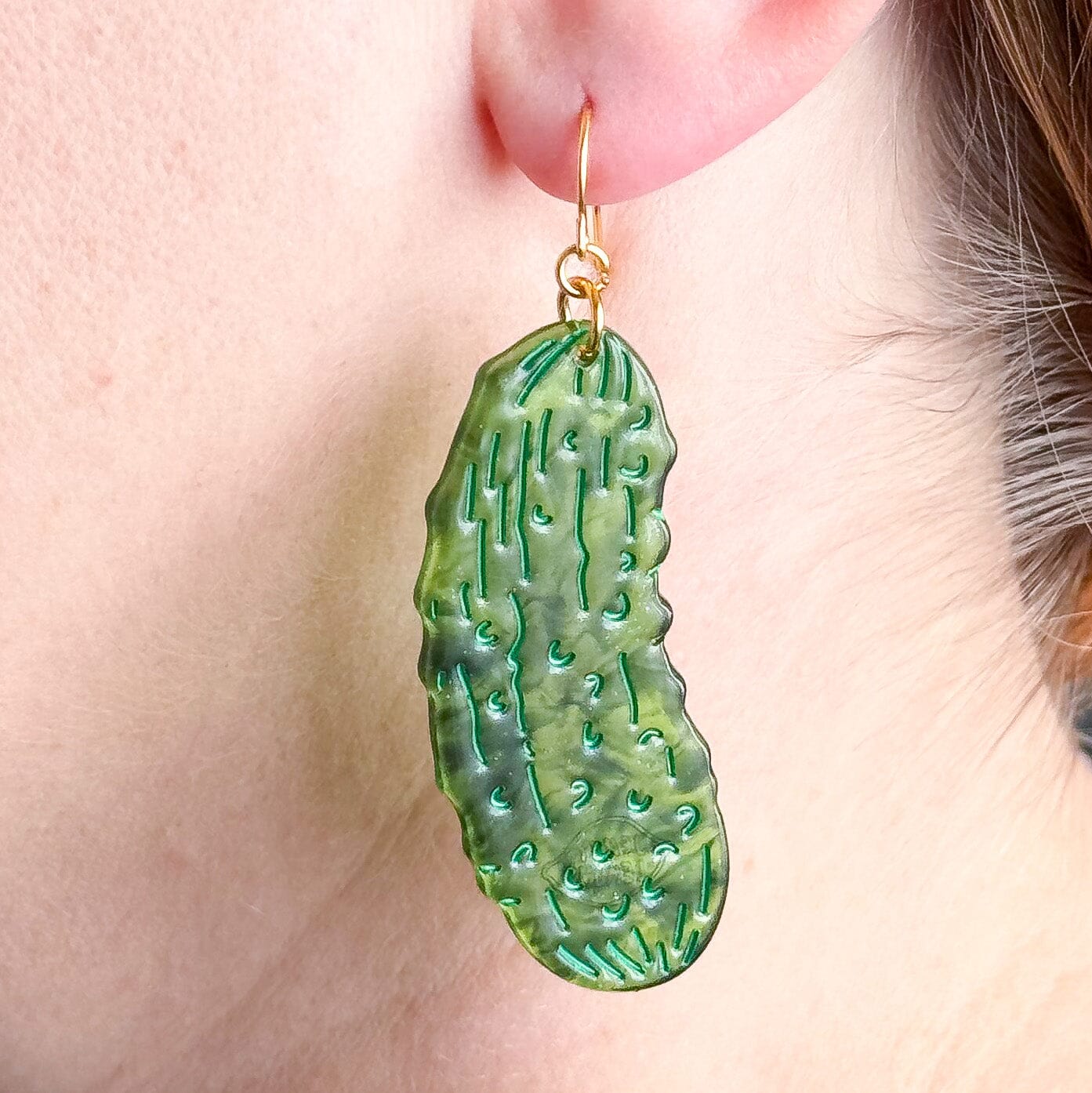 Big Pickle Earrings Jewelry Jenny Lemons